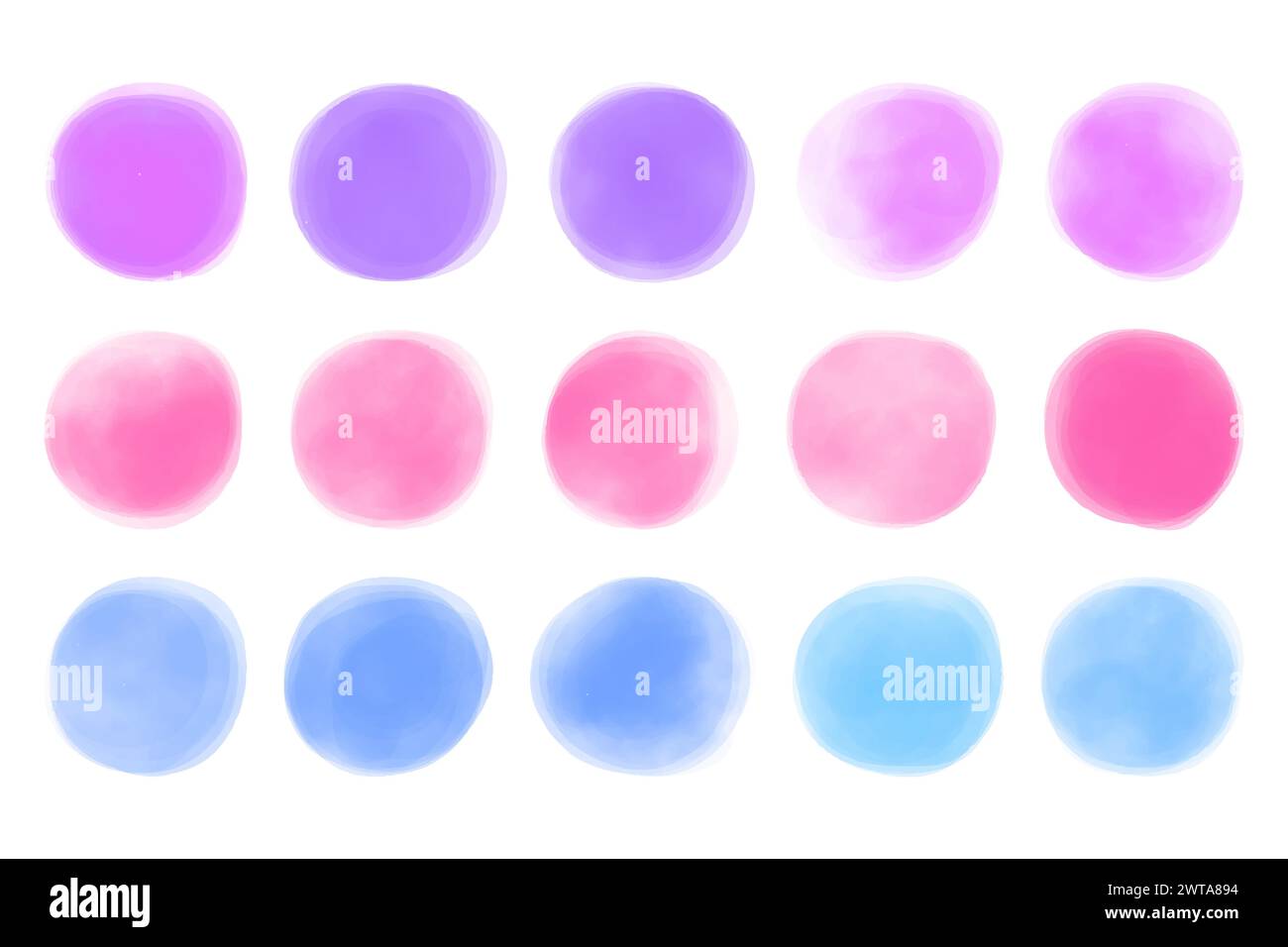 Brush Circle Logo Template Vector Set Stock Vector Image & Art - Alamy