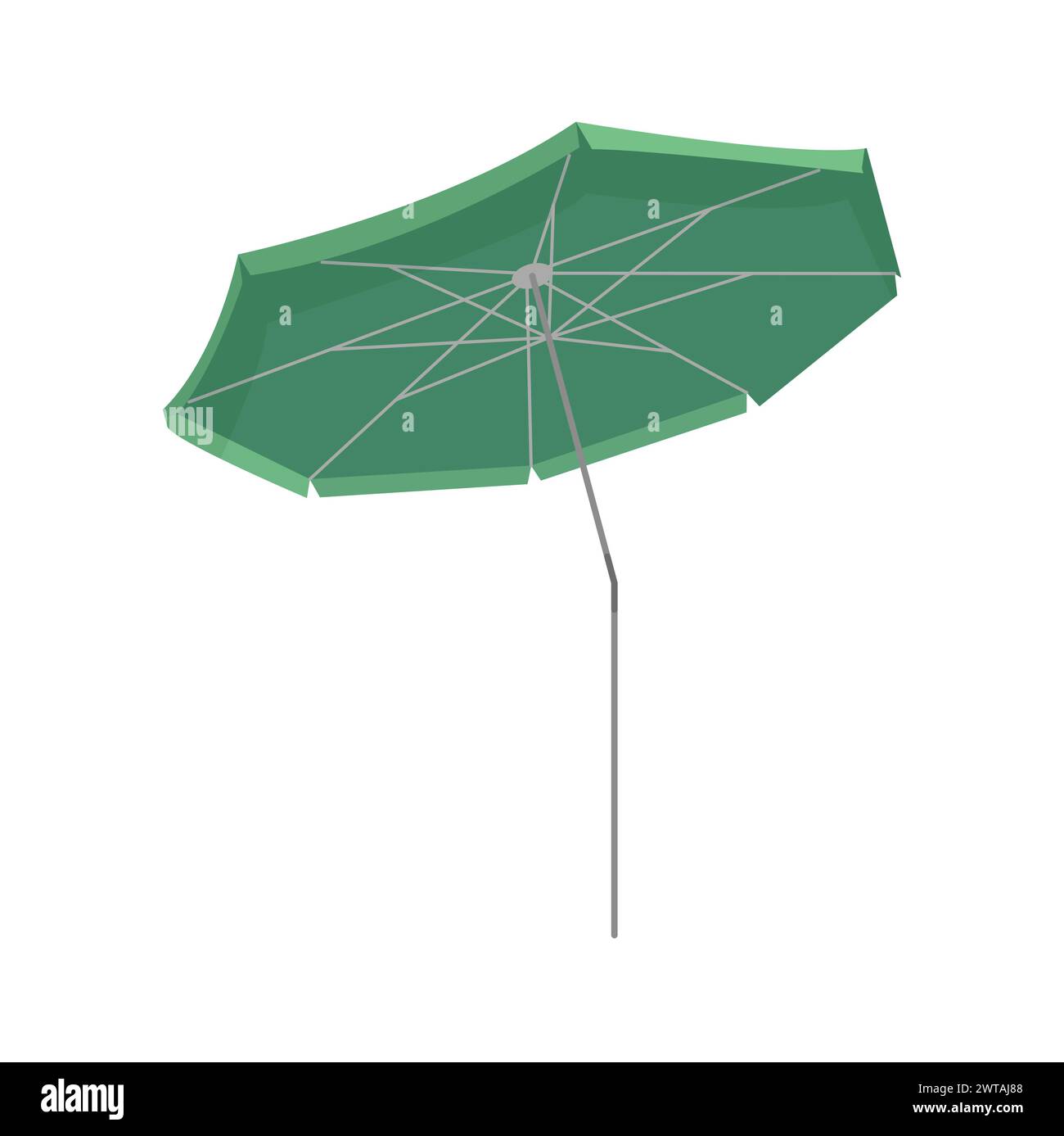Vector Beach Instrument Sand summertime umbrella. Beach sunbathing tools, sea umbrella ...