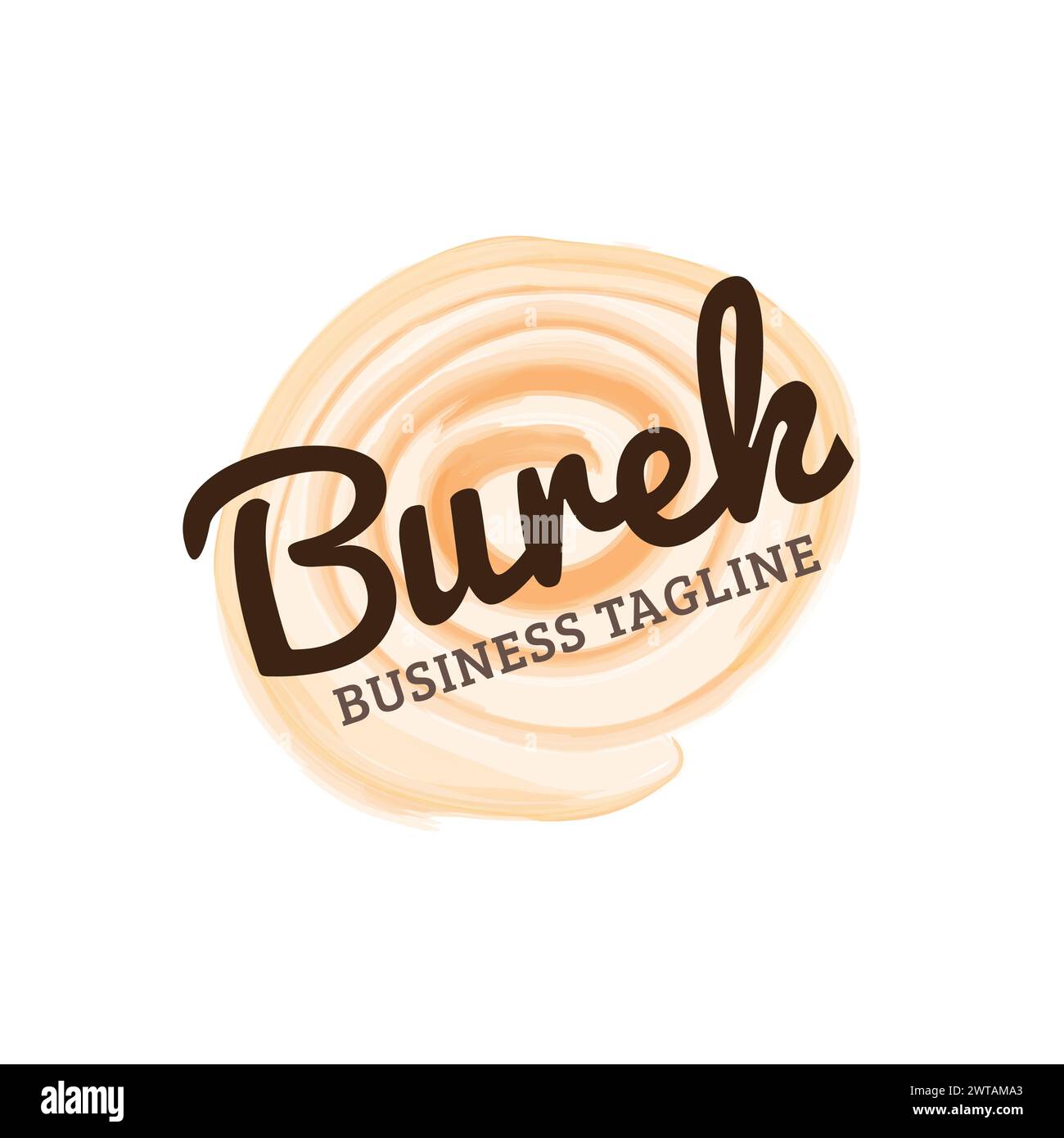 Burek Food Company Logo Stock Vector