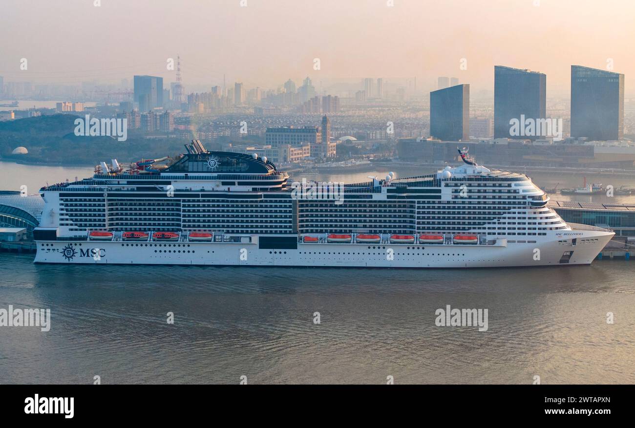 SHANGHAI, CHINA - MARCH 16, 2024 - MSC Bellissima, a member of MSC ...