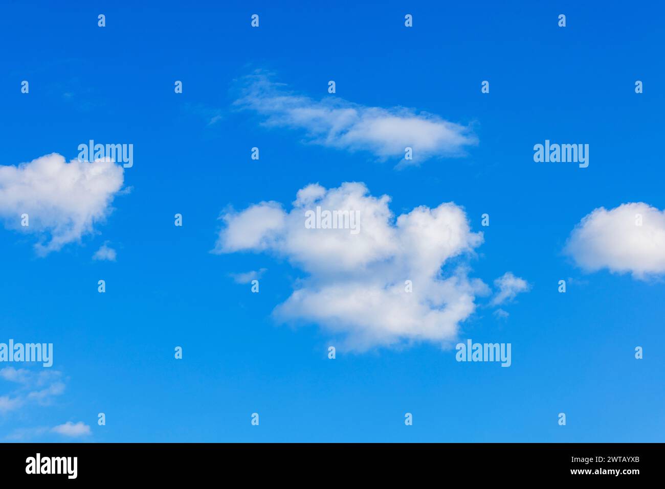 Beautiful view of the blue sky with white clouds Stock Photo - Alamy