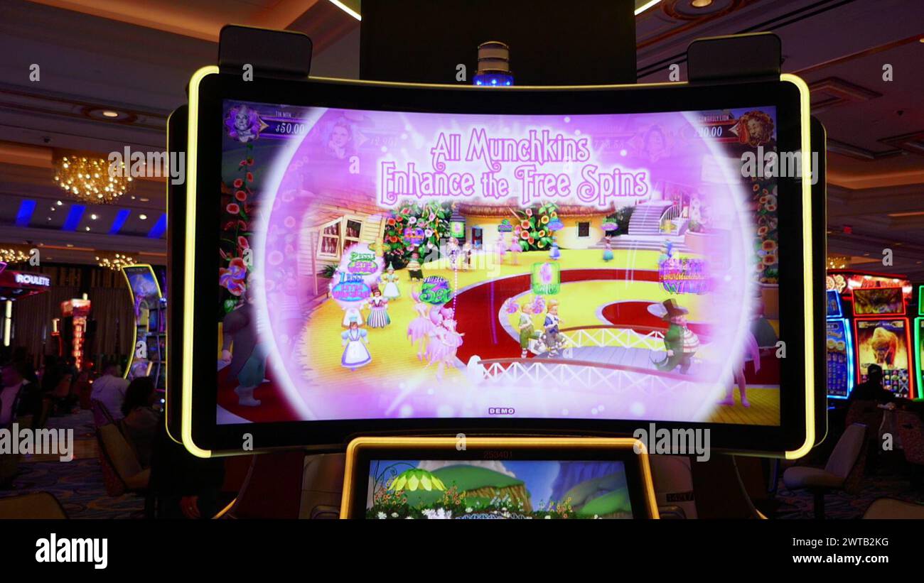 Las Vegas, Nevada, USA 7th March 2024 The Wizard of Oz Munchkinland