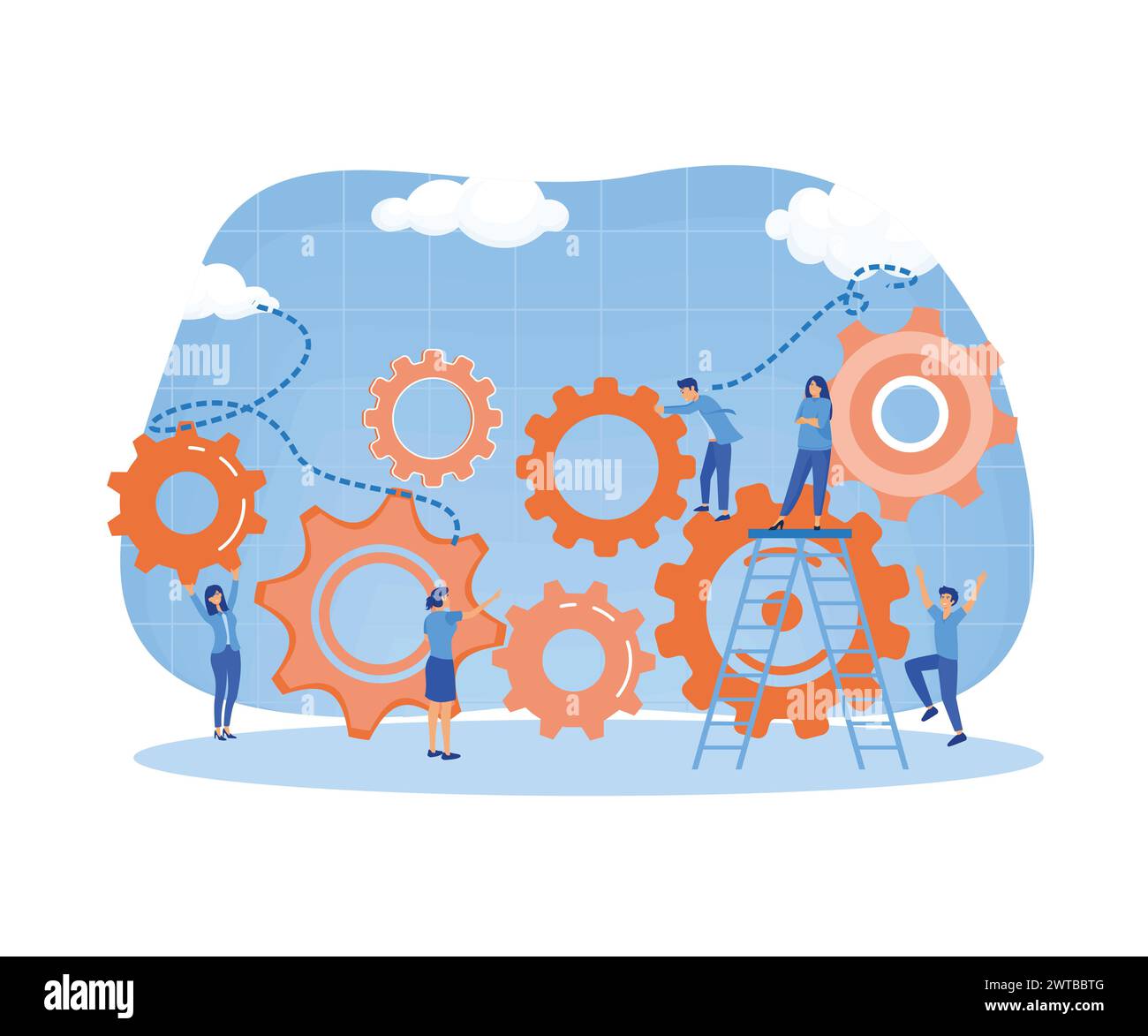Icon workforce development Cut Out Stock Images & Pictures - Alamy