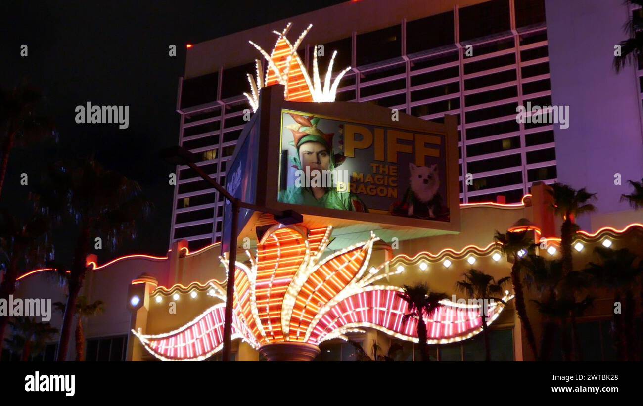 Las Vegas, Nevada, USA 7th March 2024 Piff The Magic Dragon Marquee at ...