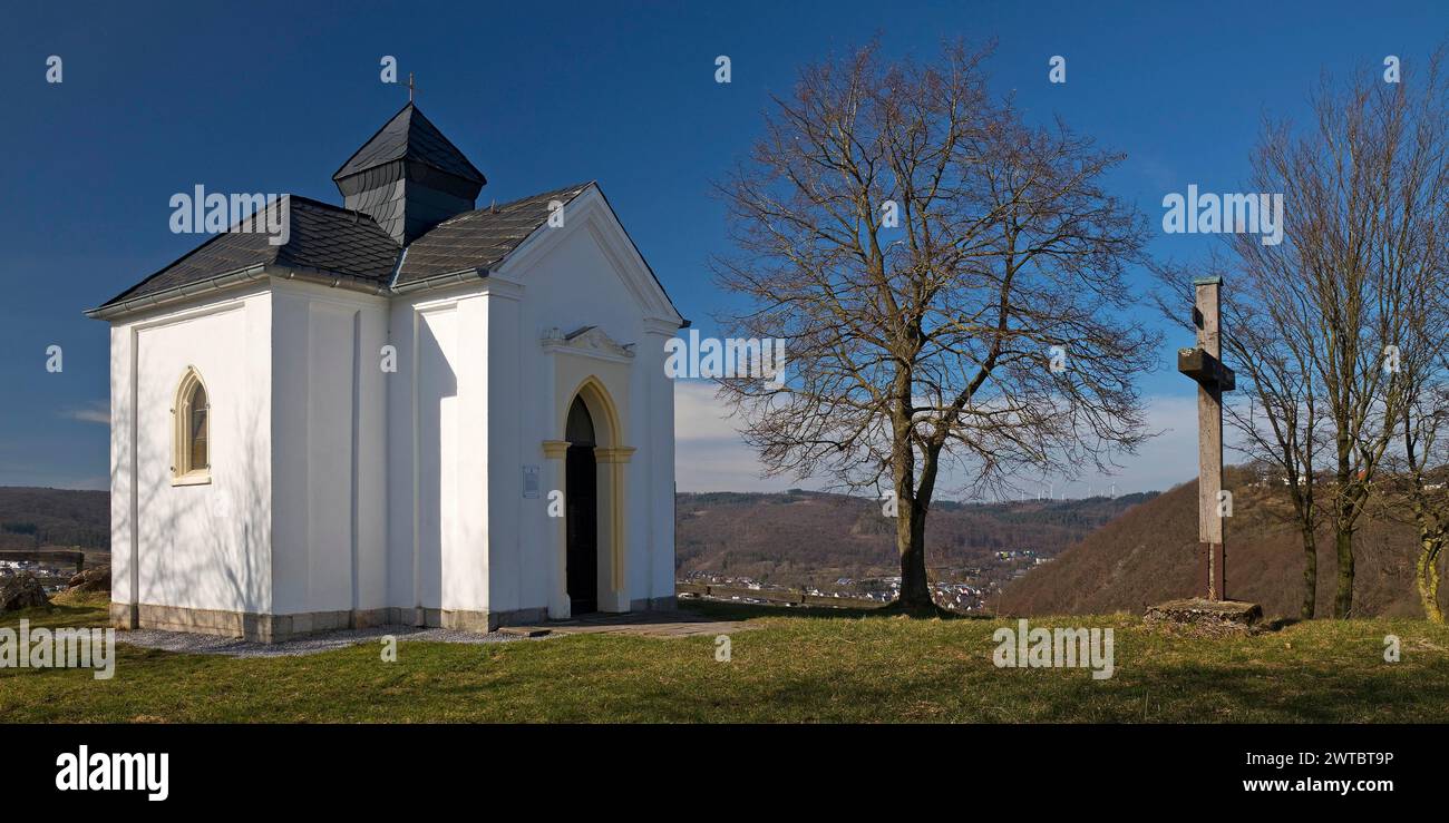 Chapel on the Calvary, Marsberg, Sauerland, North Rhine-Westphalia, Germany Stock Photo