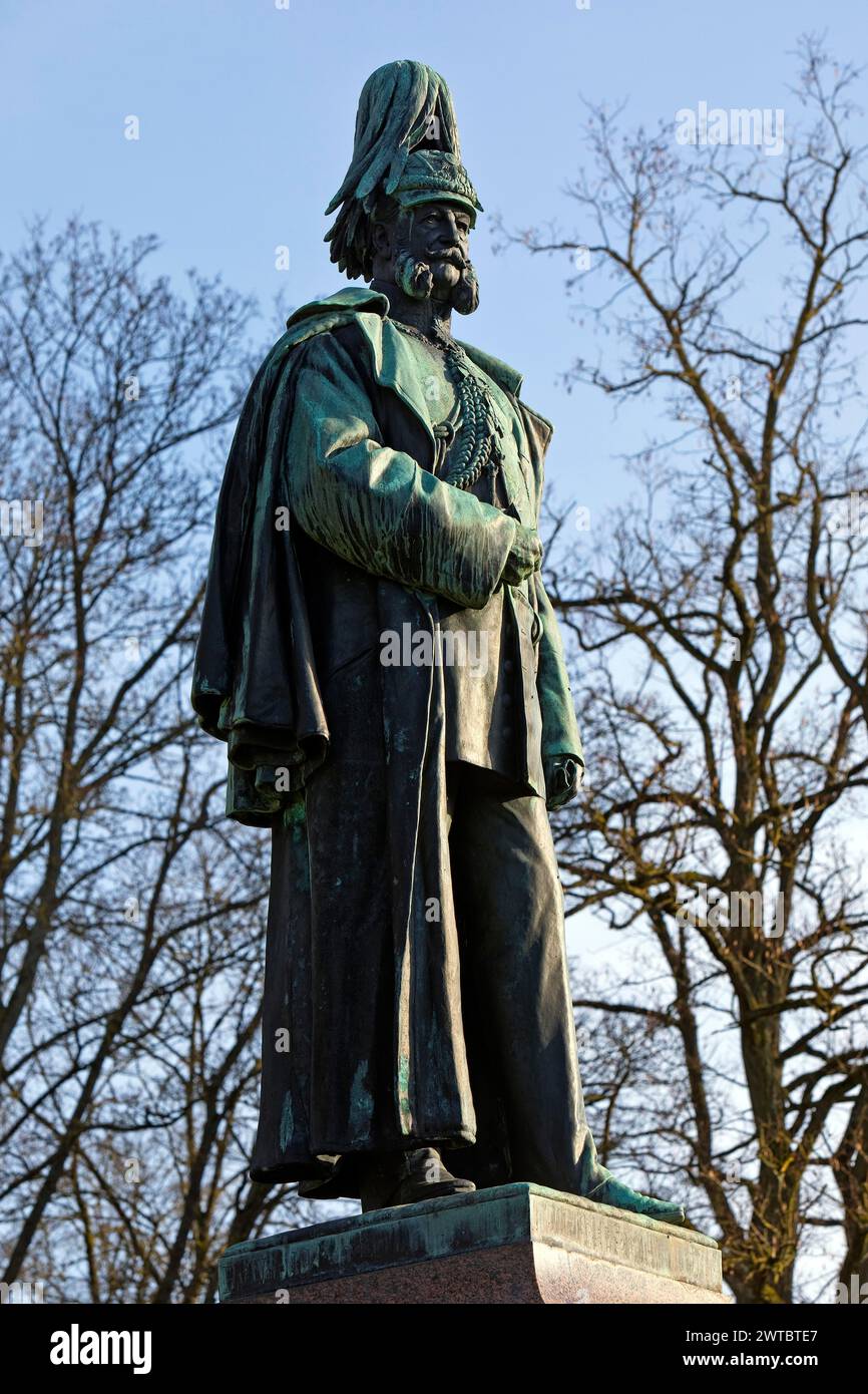 Monument to Emperor Wilhelm the Great, Bad Arolsen, Hesse, Germany Stock Photo
