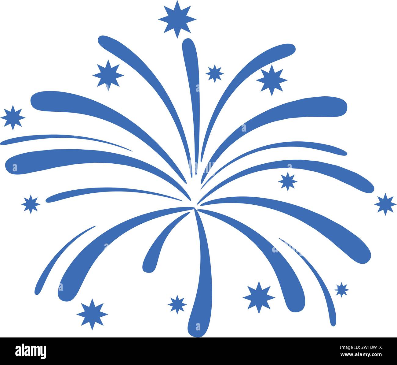 Firework show icon. Color sparkle light party Stock Vector Image & Art ...