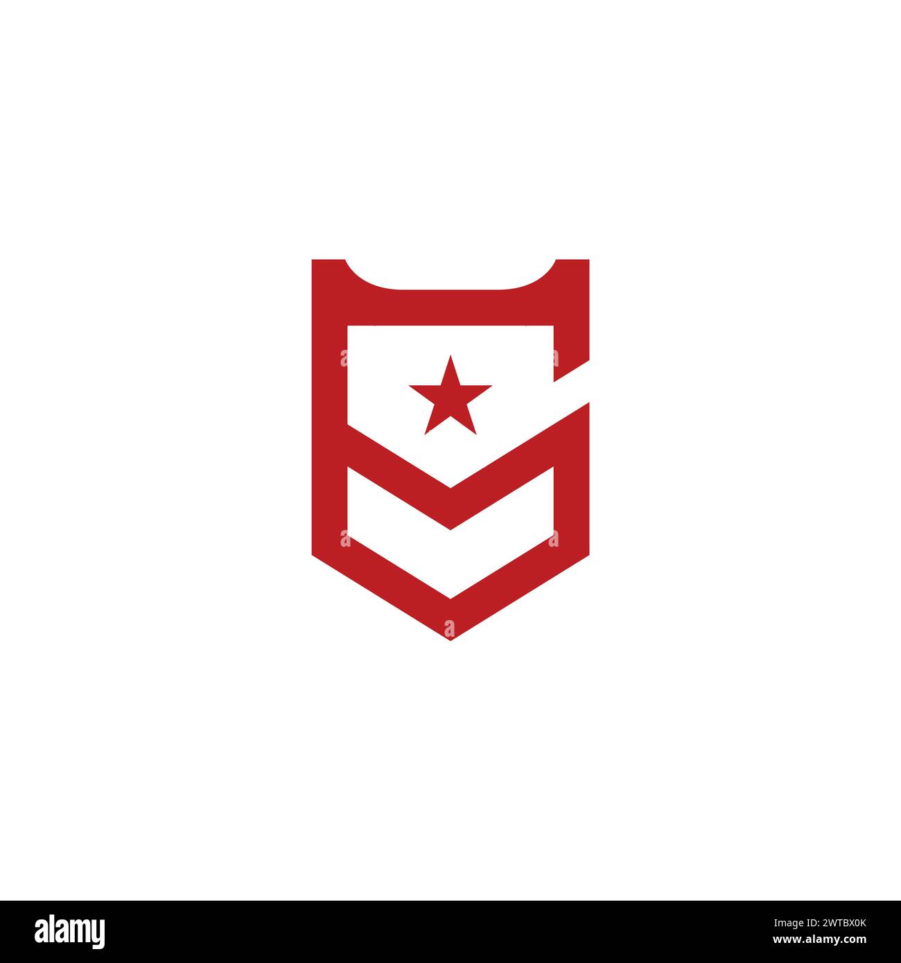 GM Shield Logo. Letter G Logo Stock Vector