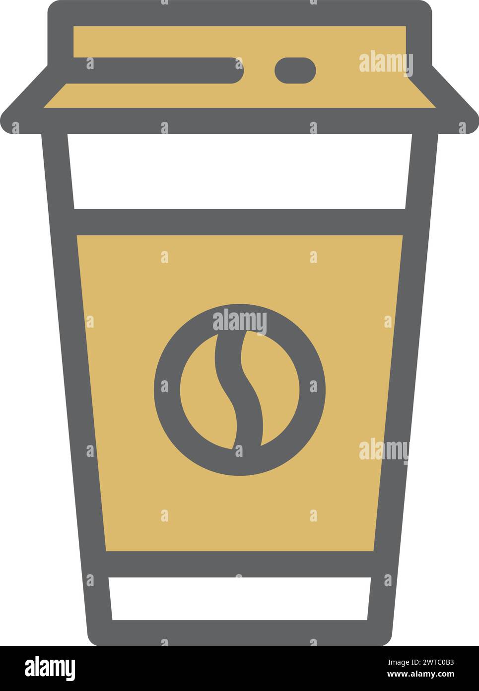 Coffee takeaway cup color icon. Cafe symbol Stock Vector Image & Art ...