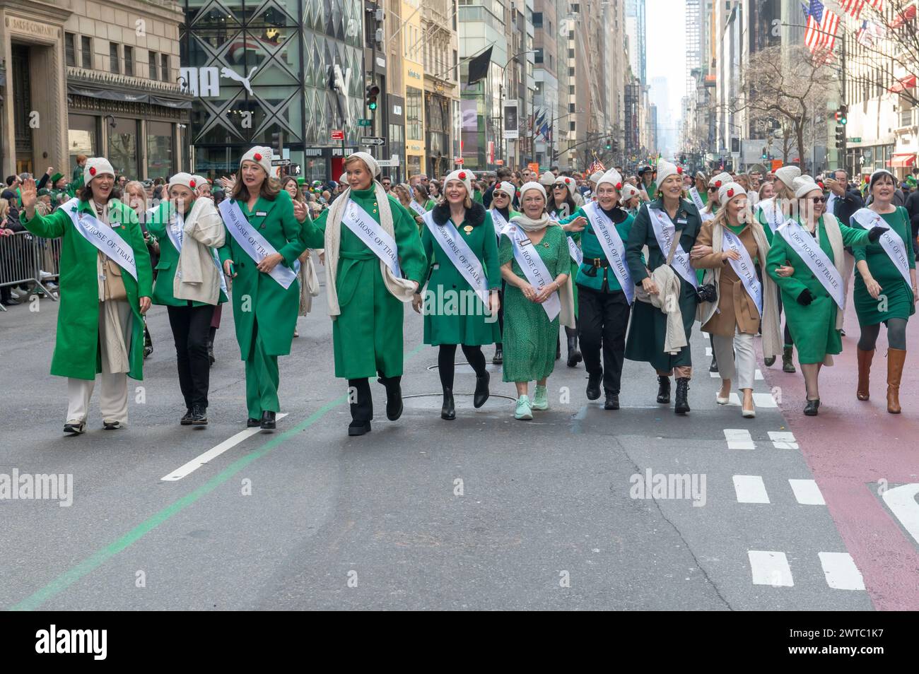 New York, United States. 16th Mar, 2024. Winners of Irish beauty