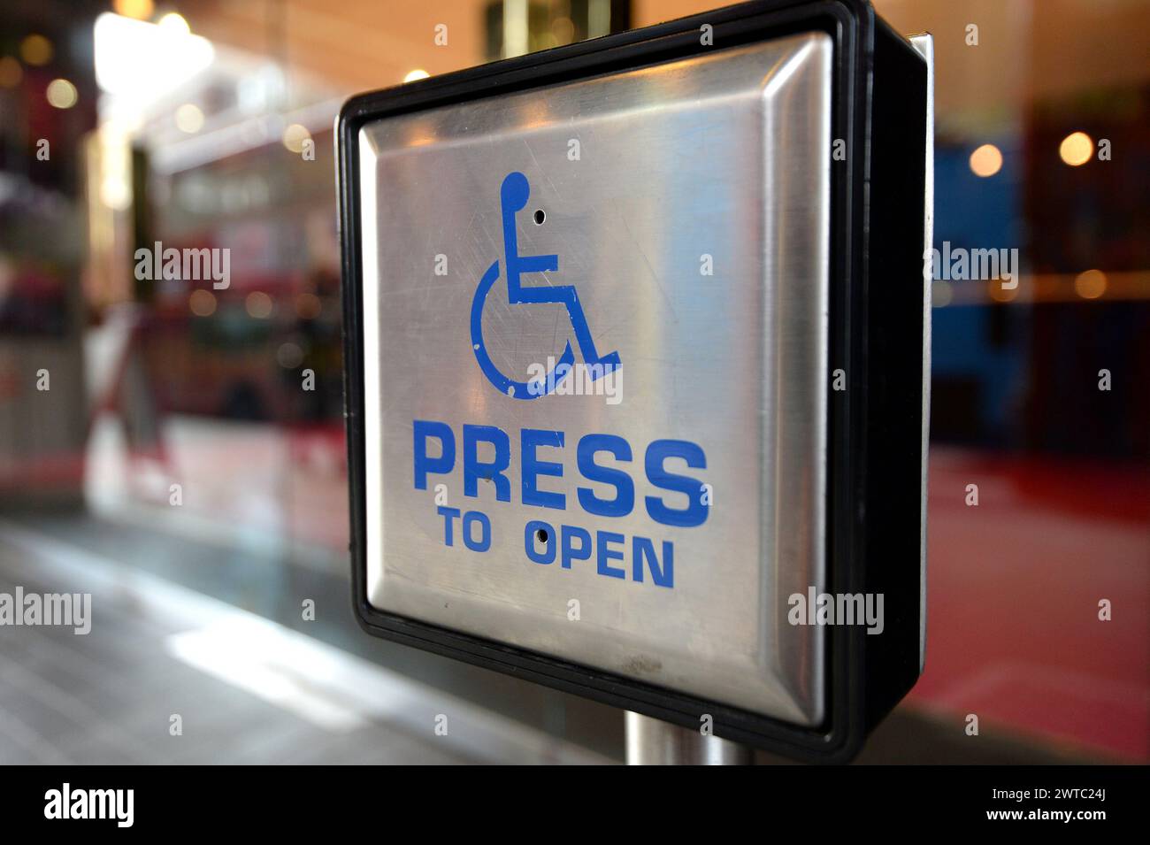File photo dated 15/09/14 of a disabled entrance door button. Plans for a new Scottish benefit which would support around 66,000 people currently receiving Disability Living Allowance have been revealed. Issue date: Sunday March 17, 2024. Stock Photo