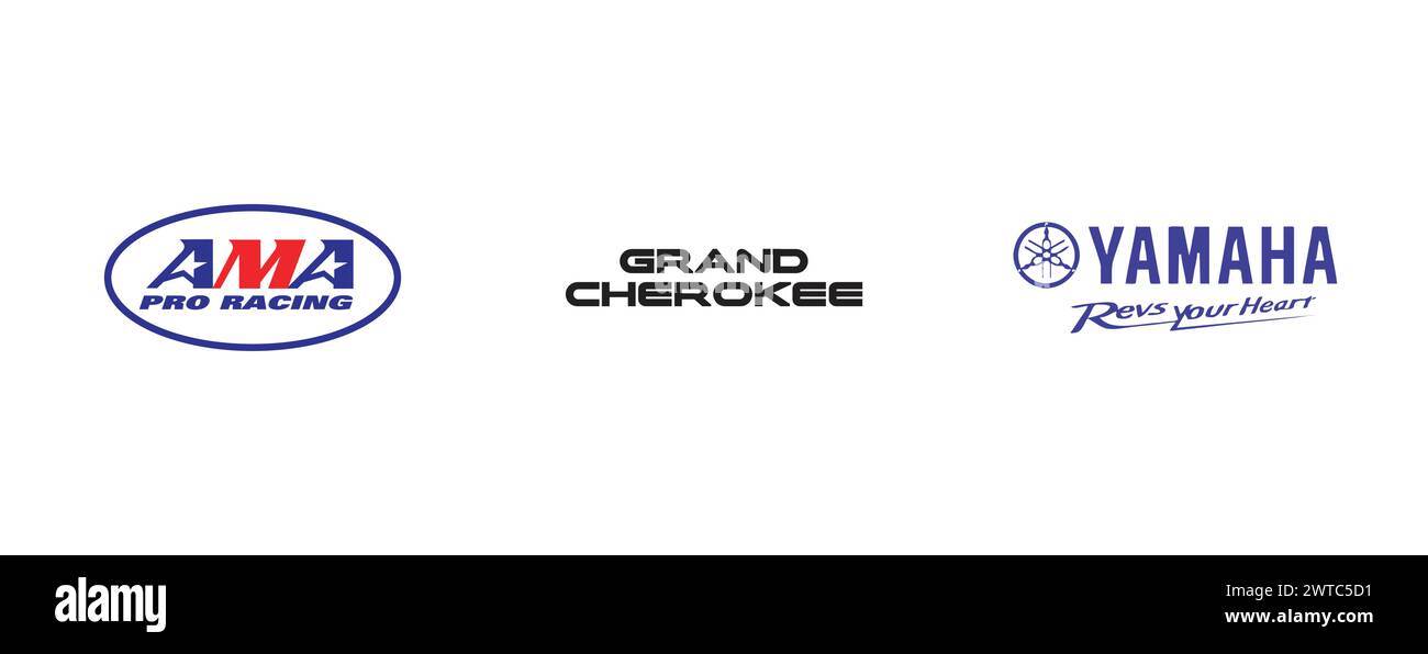 Chevrolet,Castrol,Z71 4x4. Editorial vector logo collection. Stock Vector