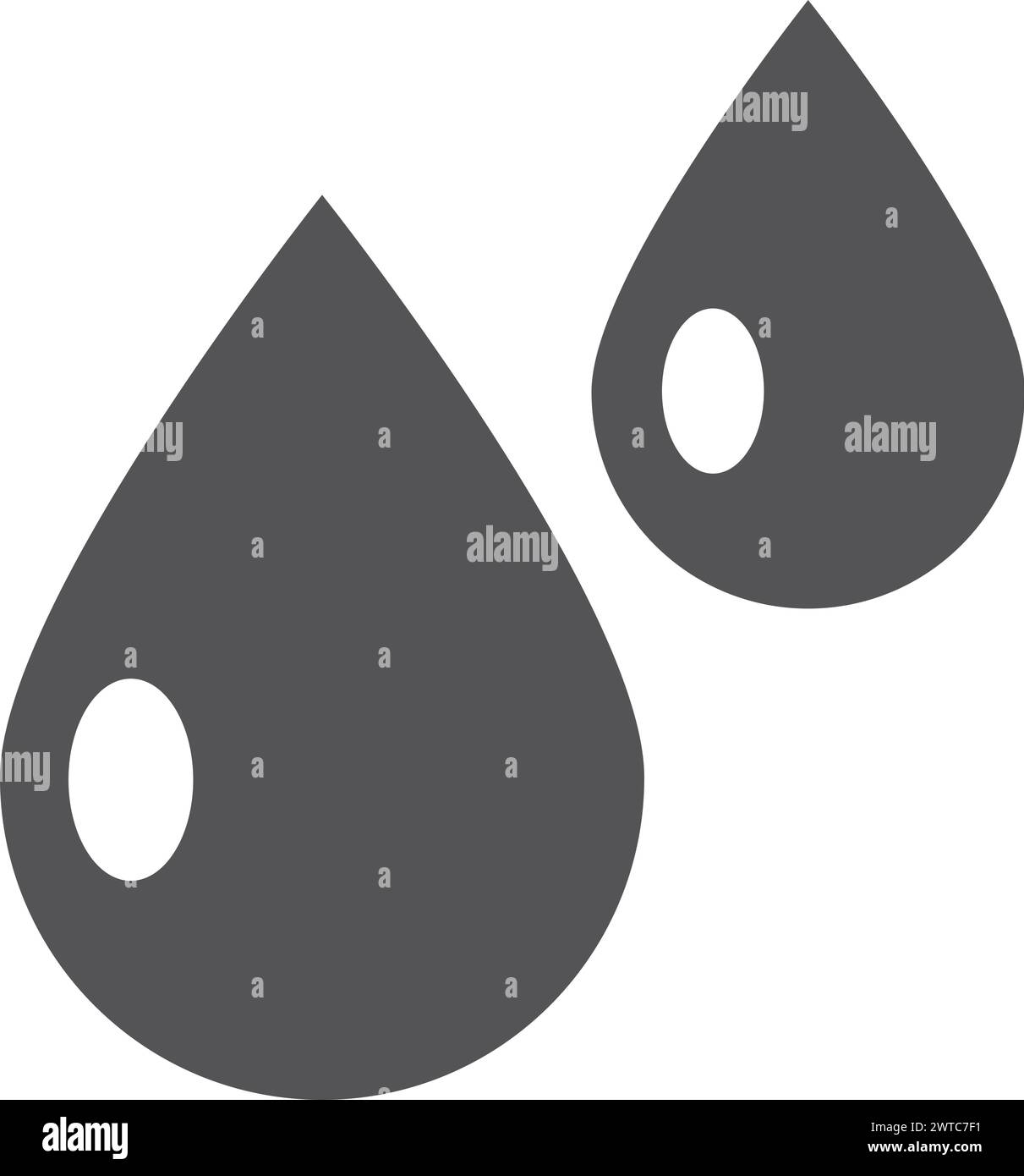Drops black icon. Liquid symbol. Rain droplet Stock Vector