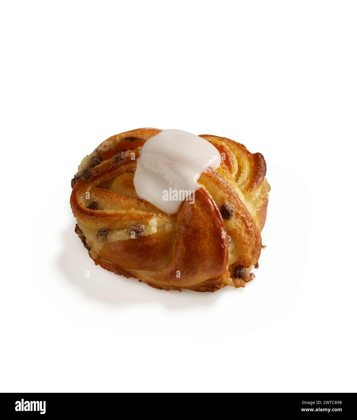 Fast food isolated on white background. top view. closeup of junk foods ...