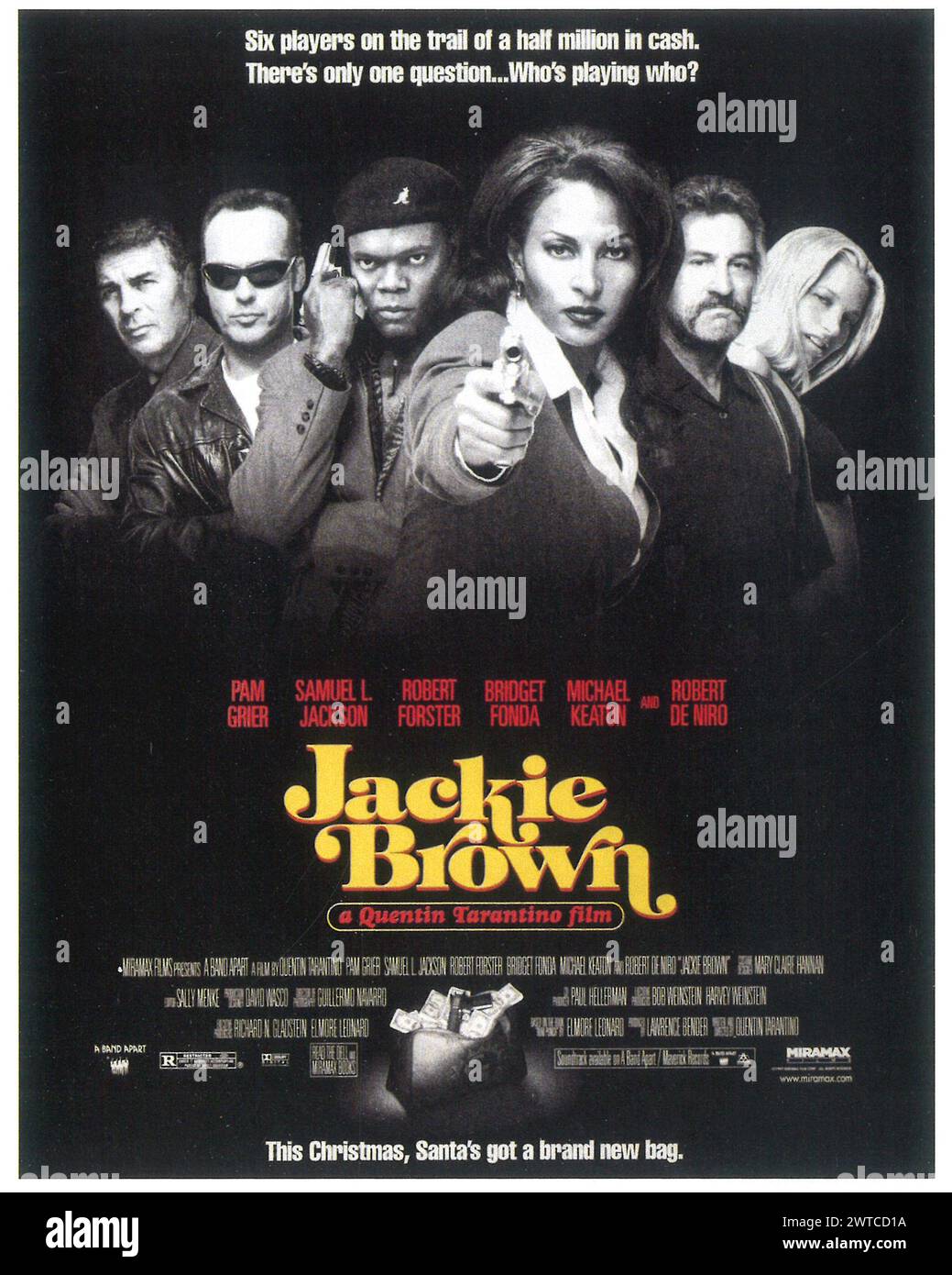 1997 Jackie Brown movie poster, directed by Quentin Tarantino Stock Photo