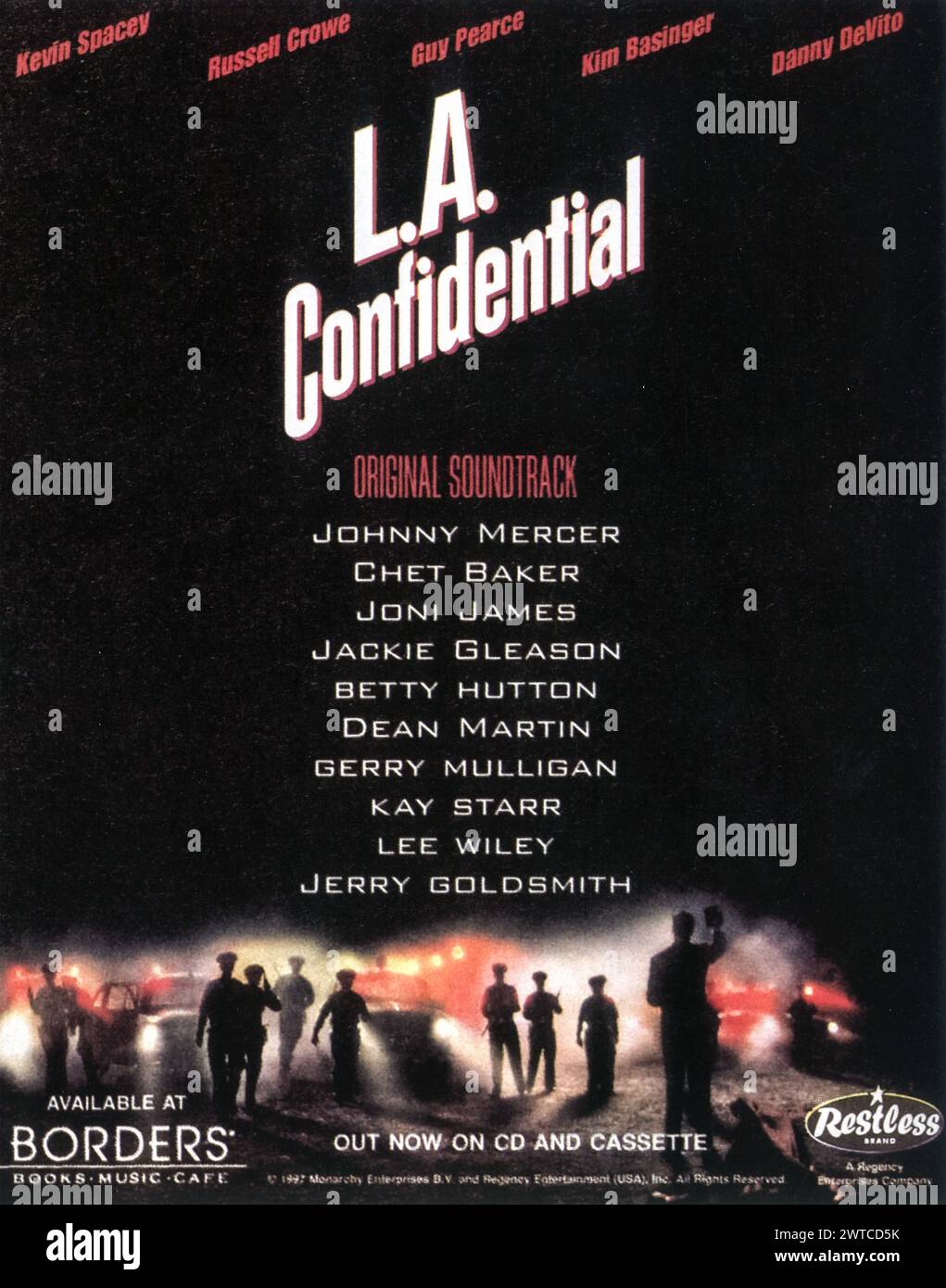 1997 L.A. Confidential Movie Poster, Director: Curtis Hanson Stock Photo