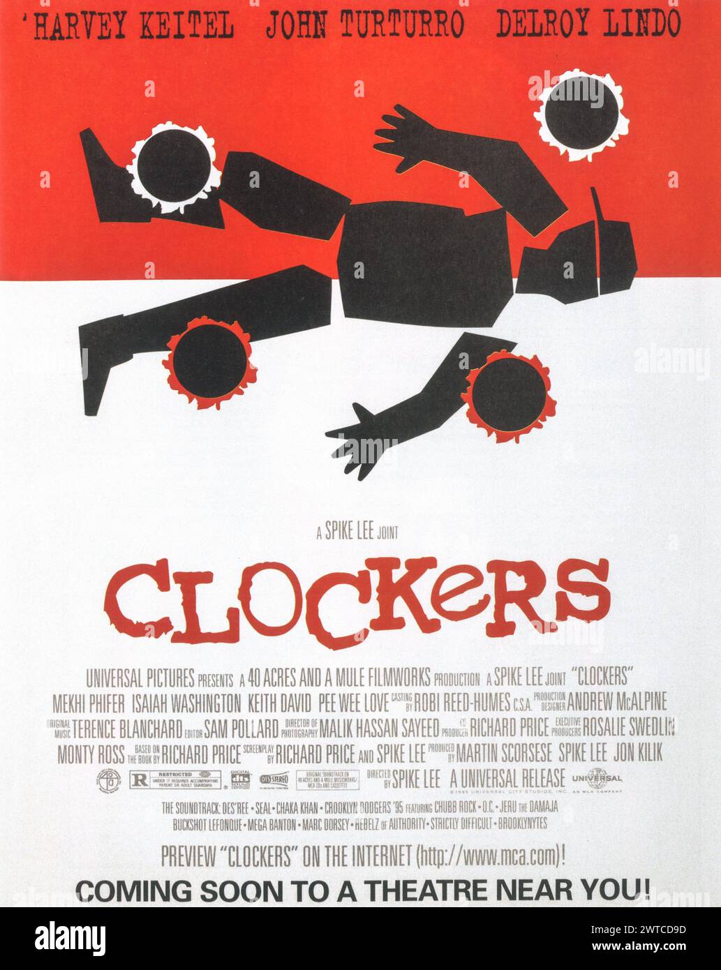 1995 Clockers -  crime drama film directed by Spike Lee poster art Stock Photo