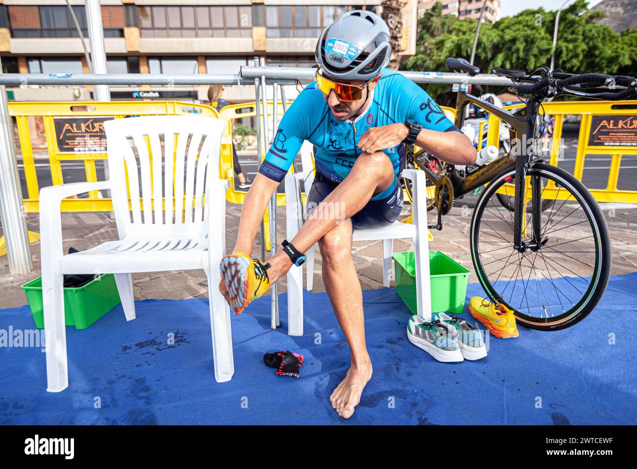 competitor of paralympic Ocean Lava competition Stock Photo - Alamy
