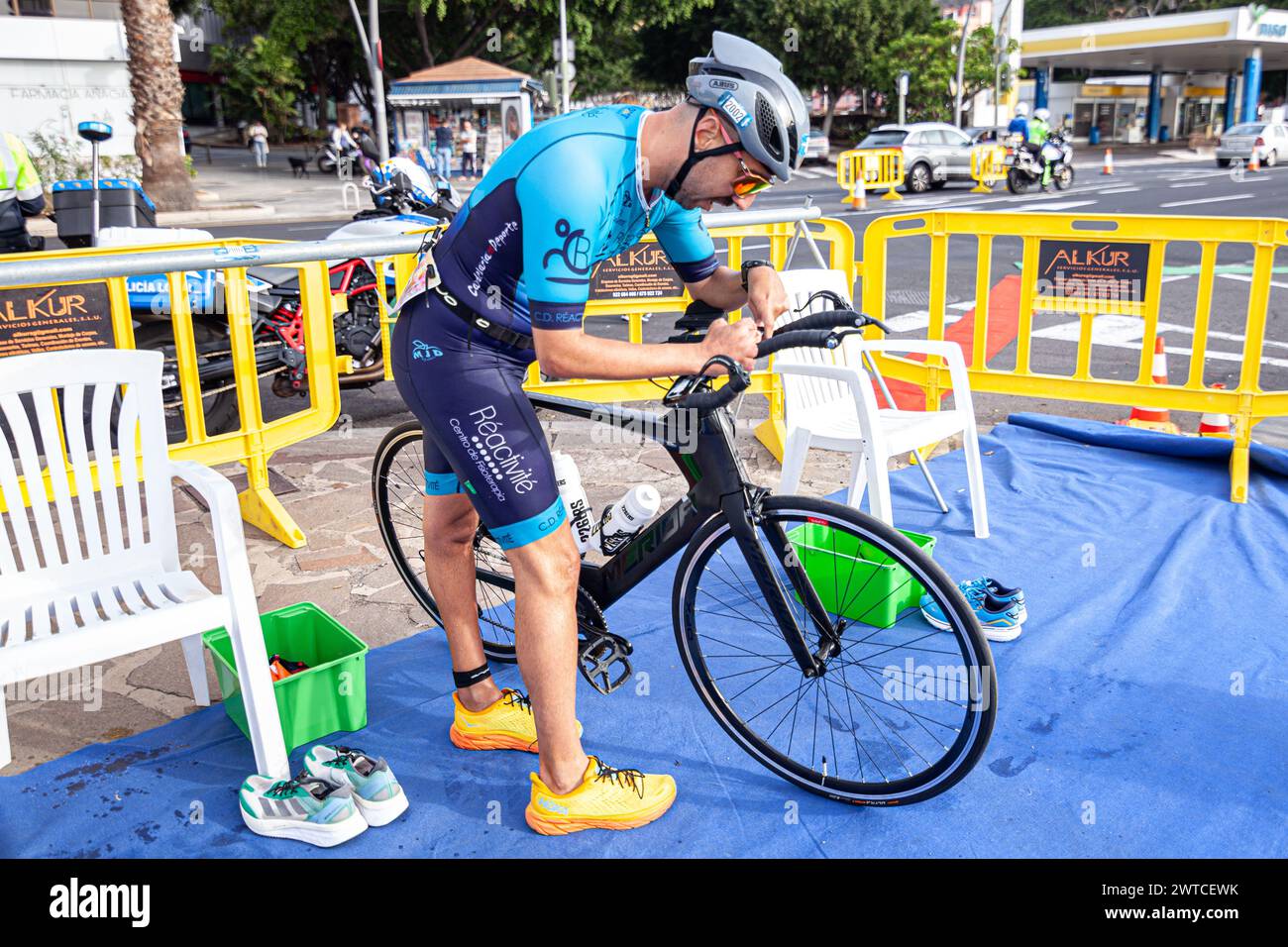 competitor of paralympic Ocean Lava competition Stock Photo - Alamy