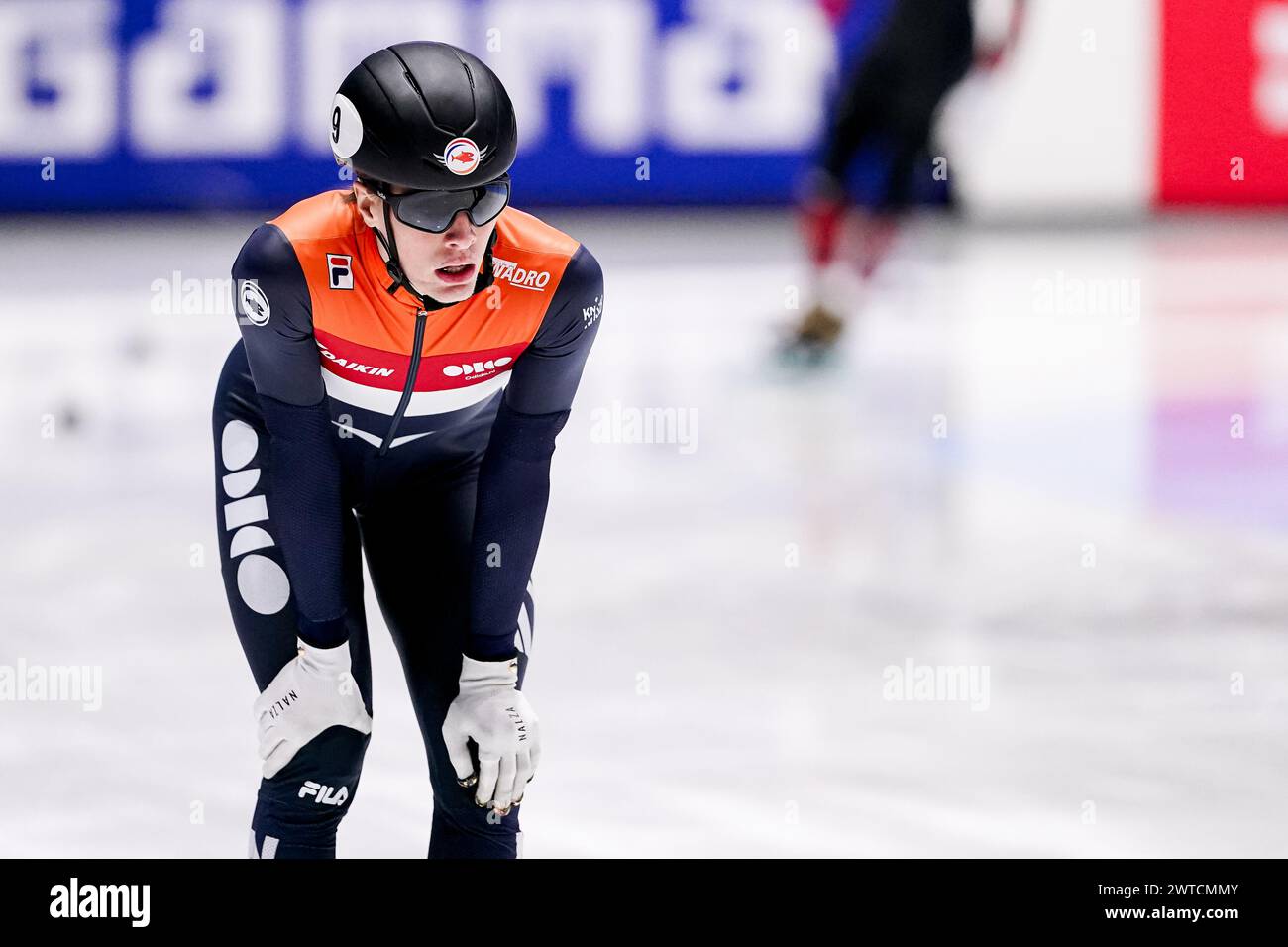 Jens van t wout of the netherlands looks exhausted after hi-res stock ...