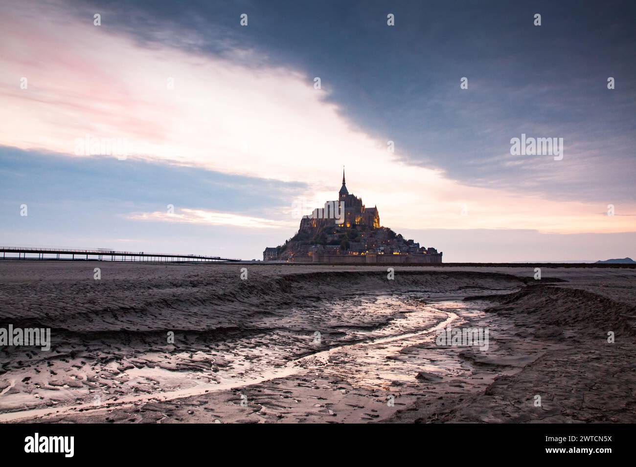 Mont Saint-Michel,  Basse-Normandie, France Stock Photo