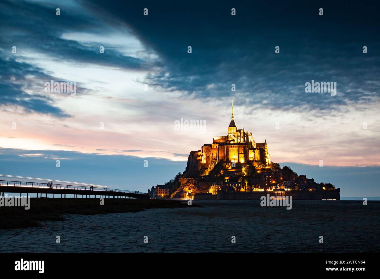 Mont Saint-Michel,  Basse-Normandie, France Stock Photo