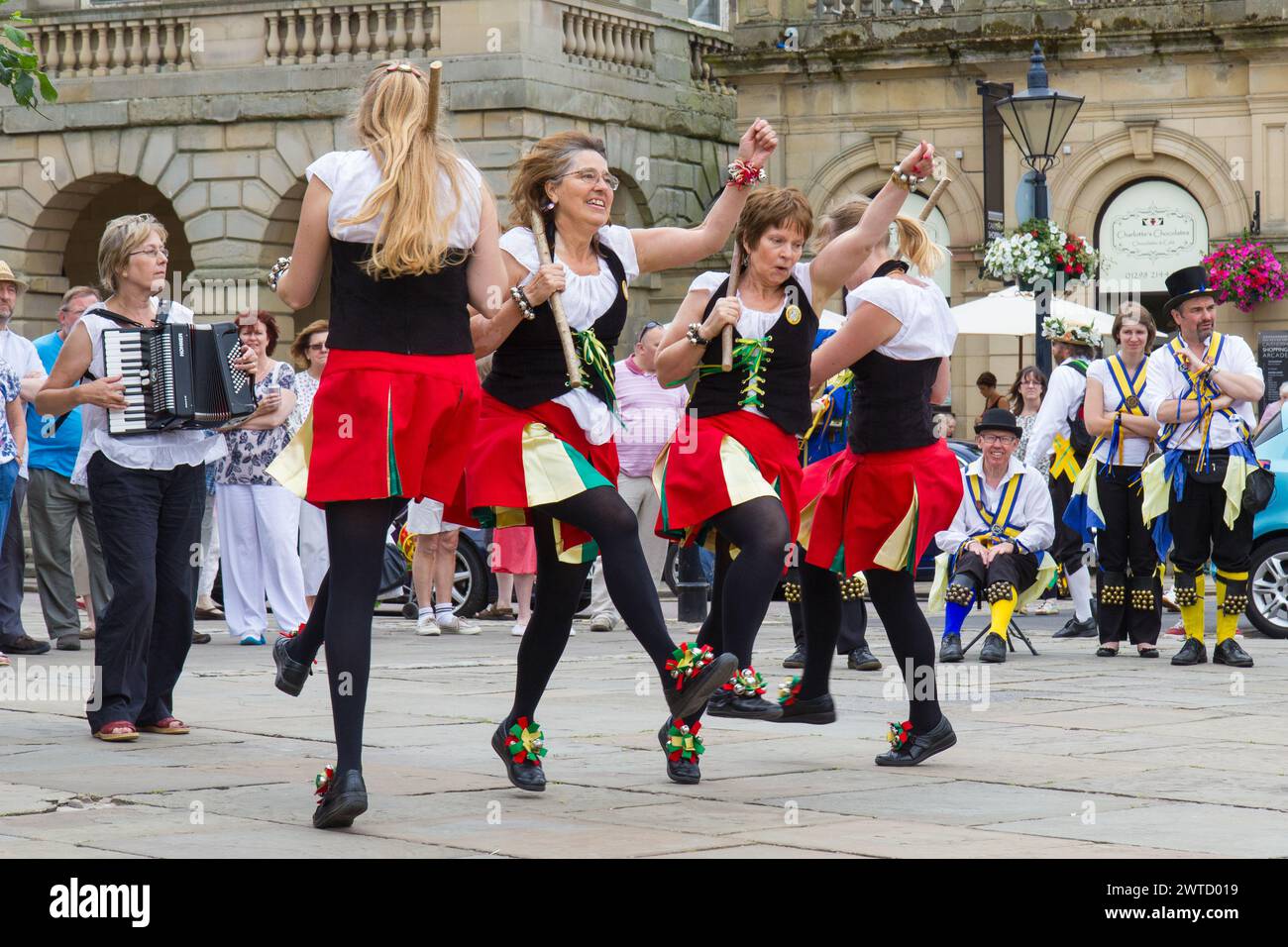 Morris dancing at the Buxton Day of Dance Stock Photo