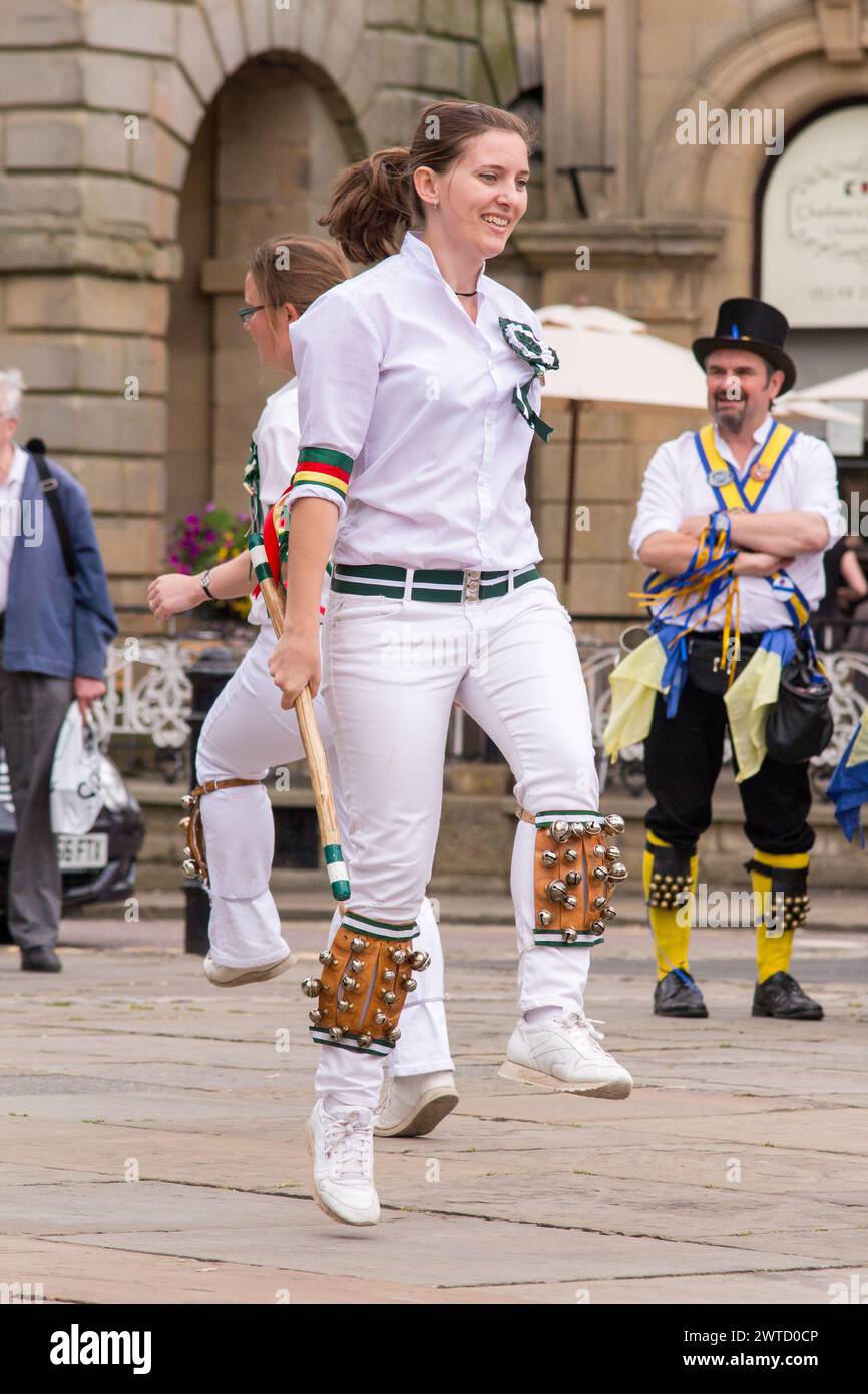 Morris dancing at the Buxton Day of Dance Stock Photo