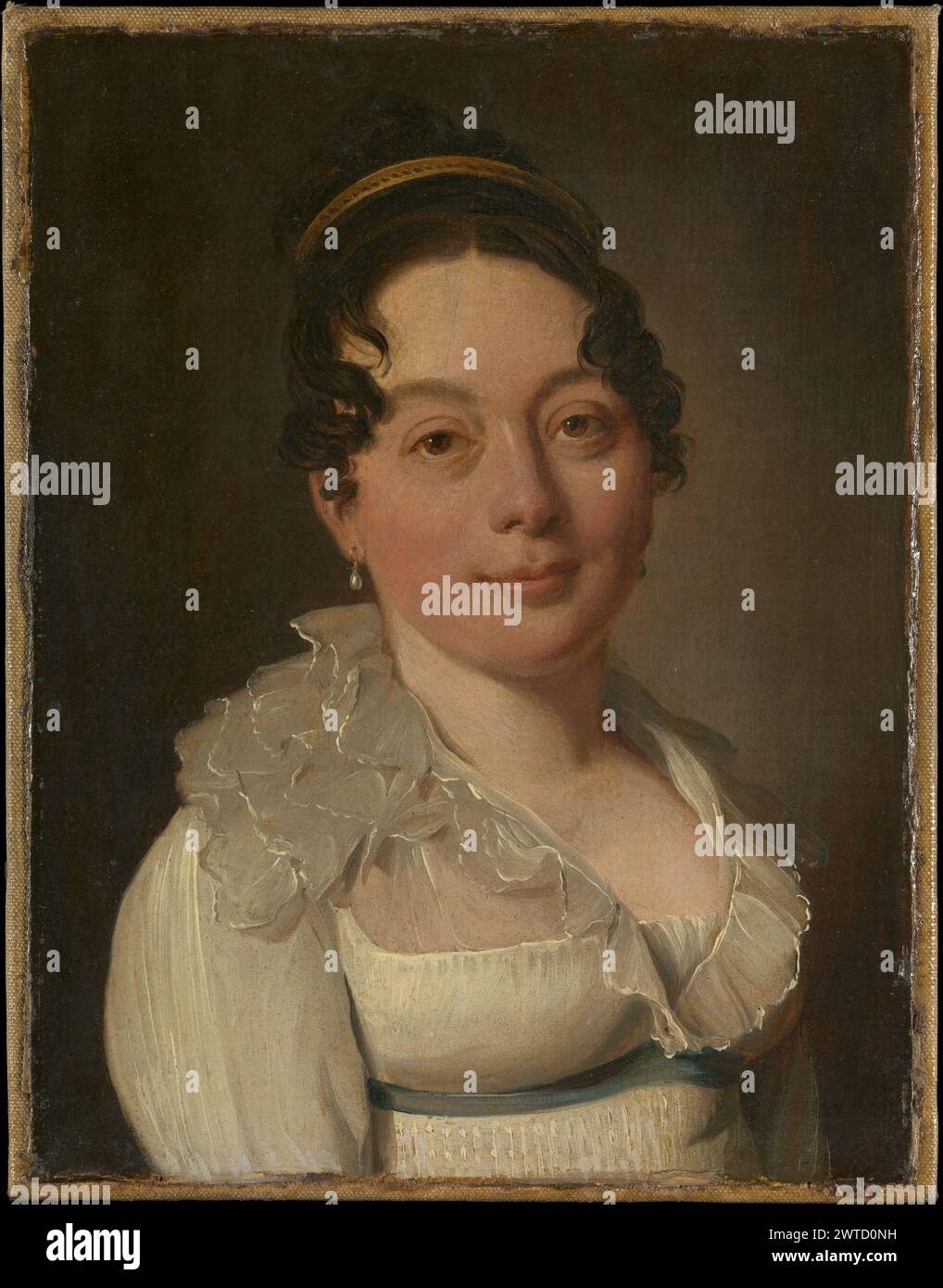 Portrait of a Woman, Metropolitan Museum of Art Louis-Léopold Boilly Stock Photo