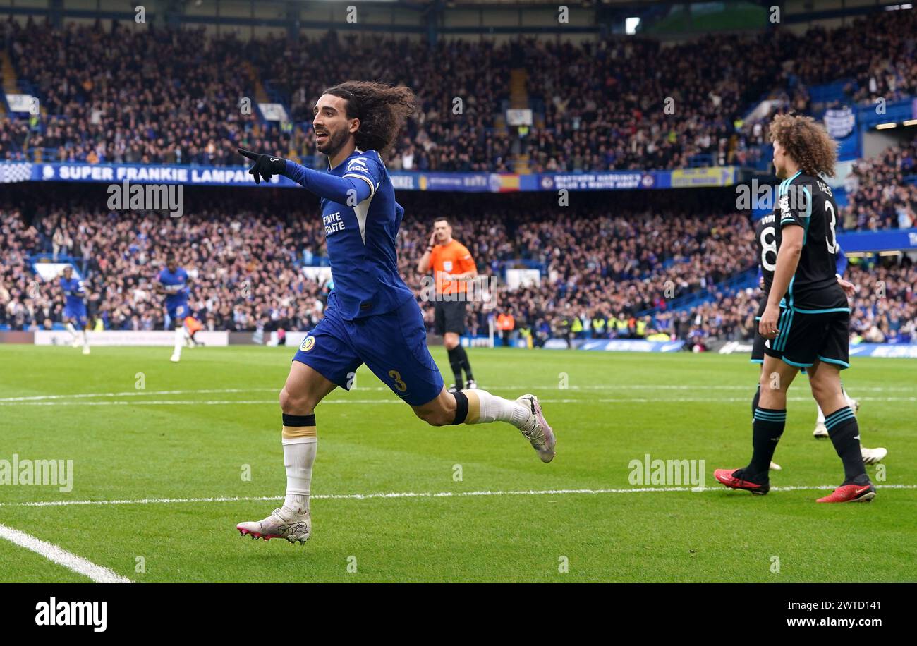 Chelsea s Marc Cucurella Celebrates Scoring Their Side s First Goal Of Chelsea s Marc Cucurella Celebrates Scoring Their Side s First Goal Of