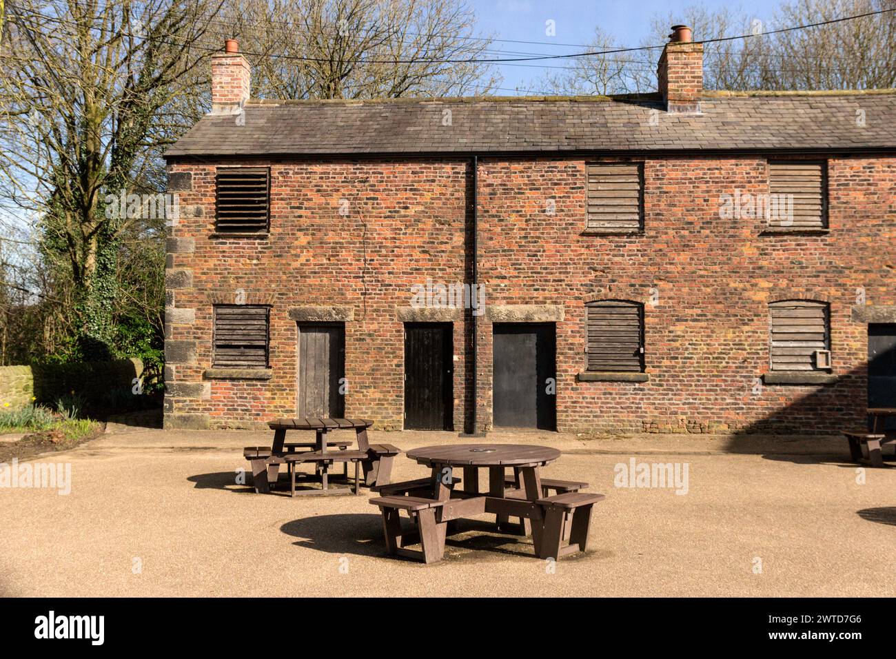 Buildings at Worden Hall, Leyland Stock Photo Alamy