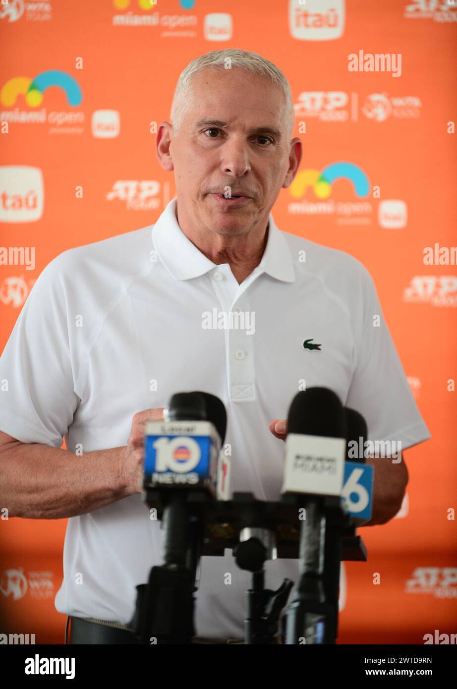 Miami Gardens, Florida, USA. 15th Mar, 2024. SVP Tennis Events, Josh ...