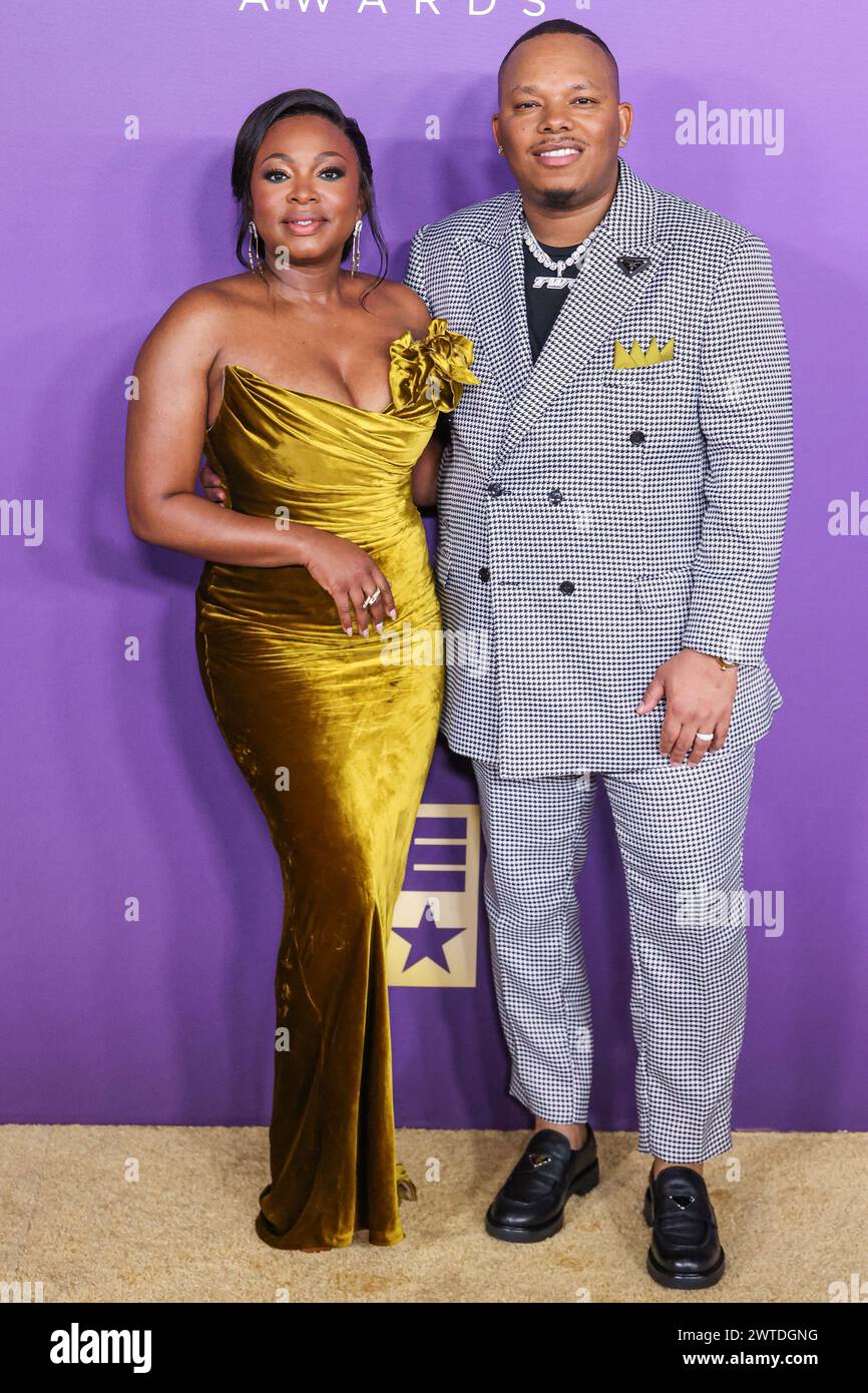 LOS ANGELES, CALIFORNIA, USA MARCH 16 Naturi Naughton and husband
