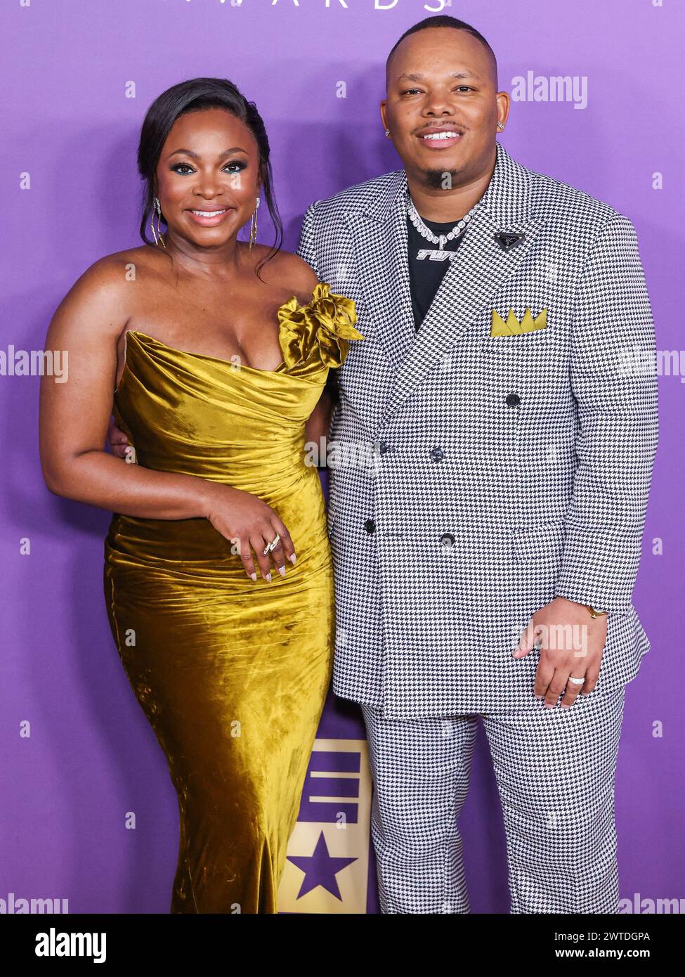 LOS ANGELES, CALIFORNIA, USA MARCH 16 Naturi Naughton and husband