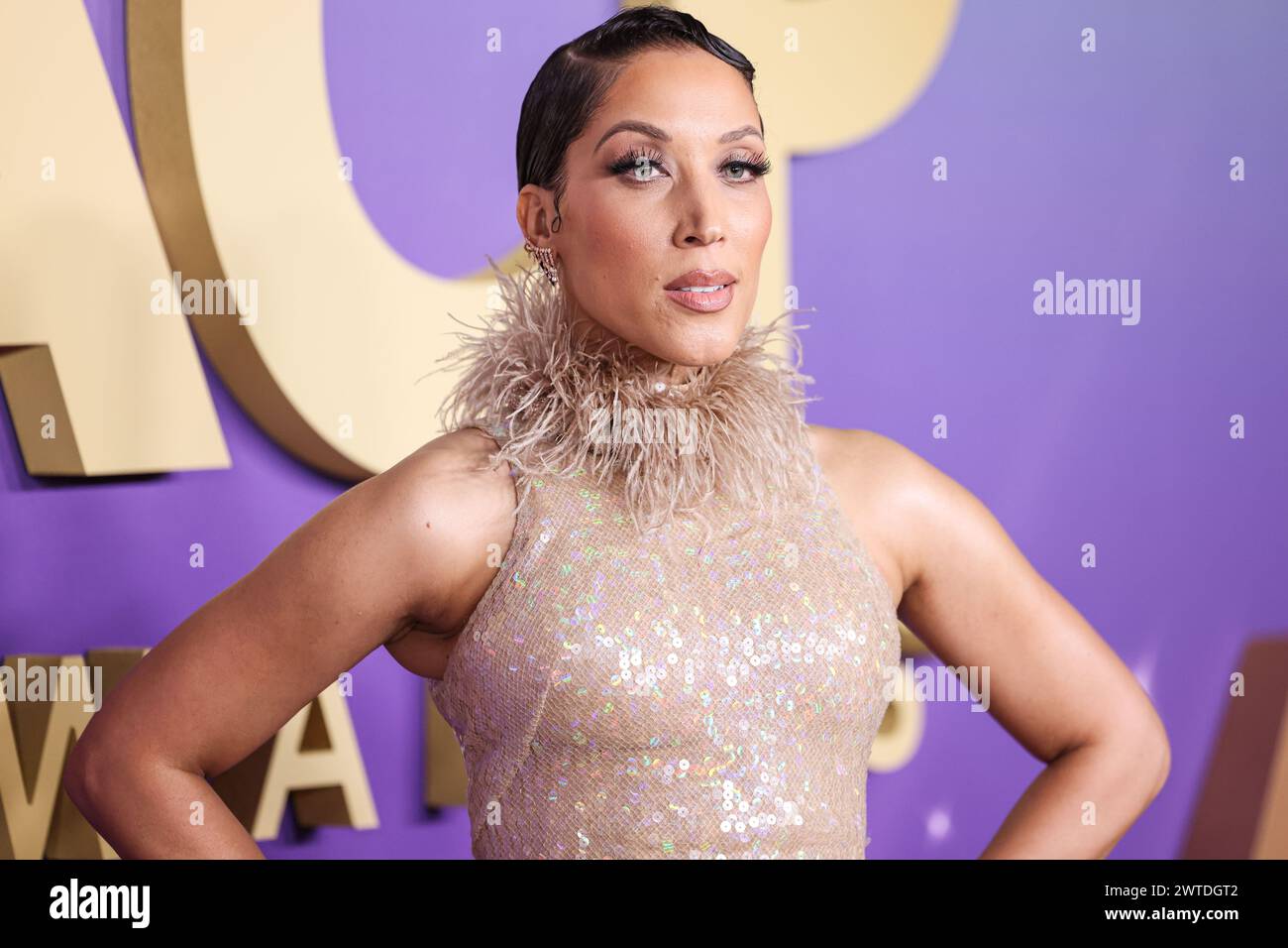 Los Angeles, United States. 16th Mar, 2024. LOS ANGELES, CALIFORNIA, USA - MARCH 16: Robin Thede arrives at the 55th Annual NAACP Image Awards held at the Shrine Auditorium and Expo Hall on March 16, 2024 in Los Angeles, California, United States. (Photo by Xavier Collin/Image Press Agency) Credit: Image Press Agency/Alamy Live News Stock Photo