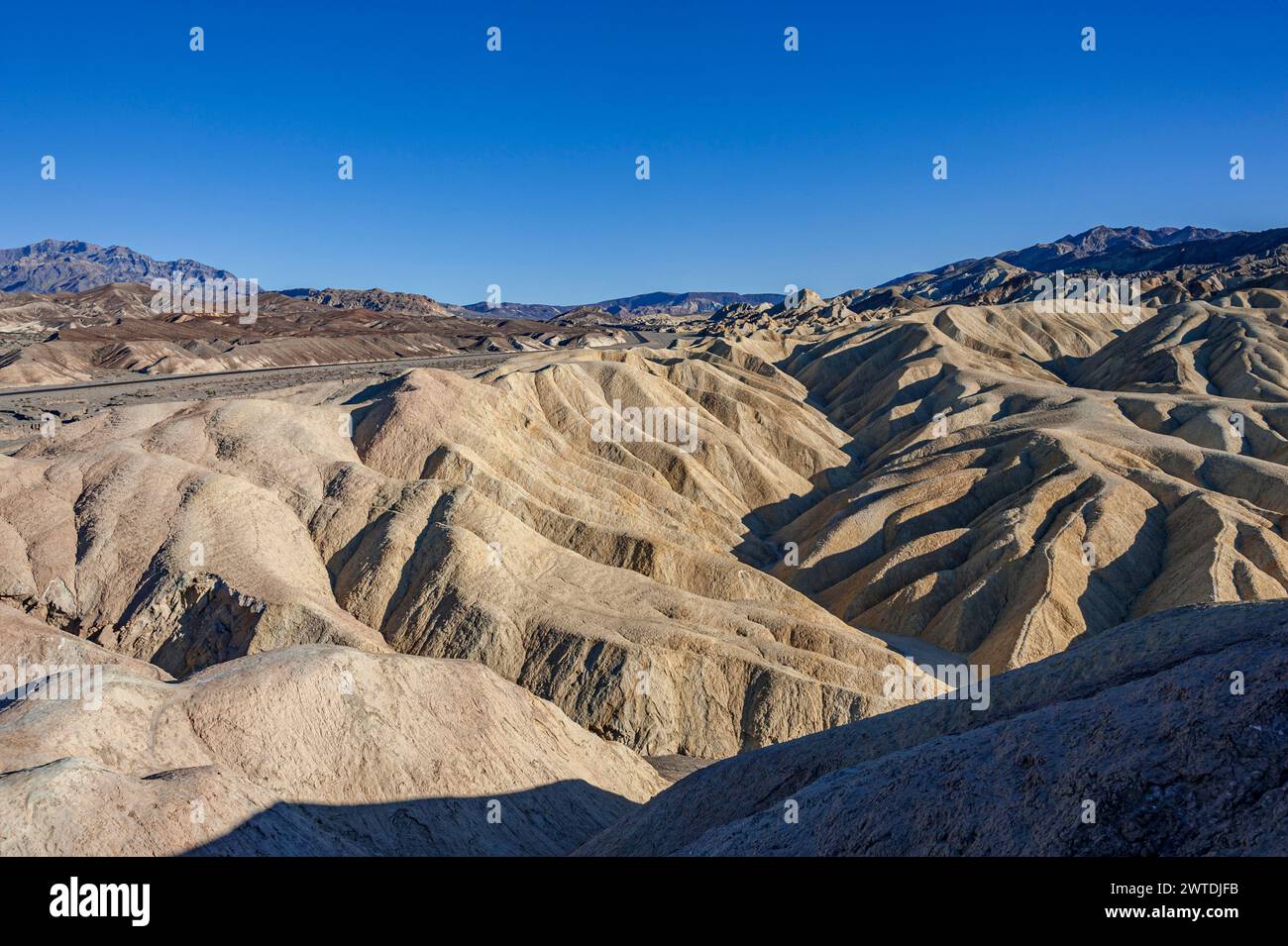 Badlands, Death Valley national Park, California, USA Stock Photo