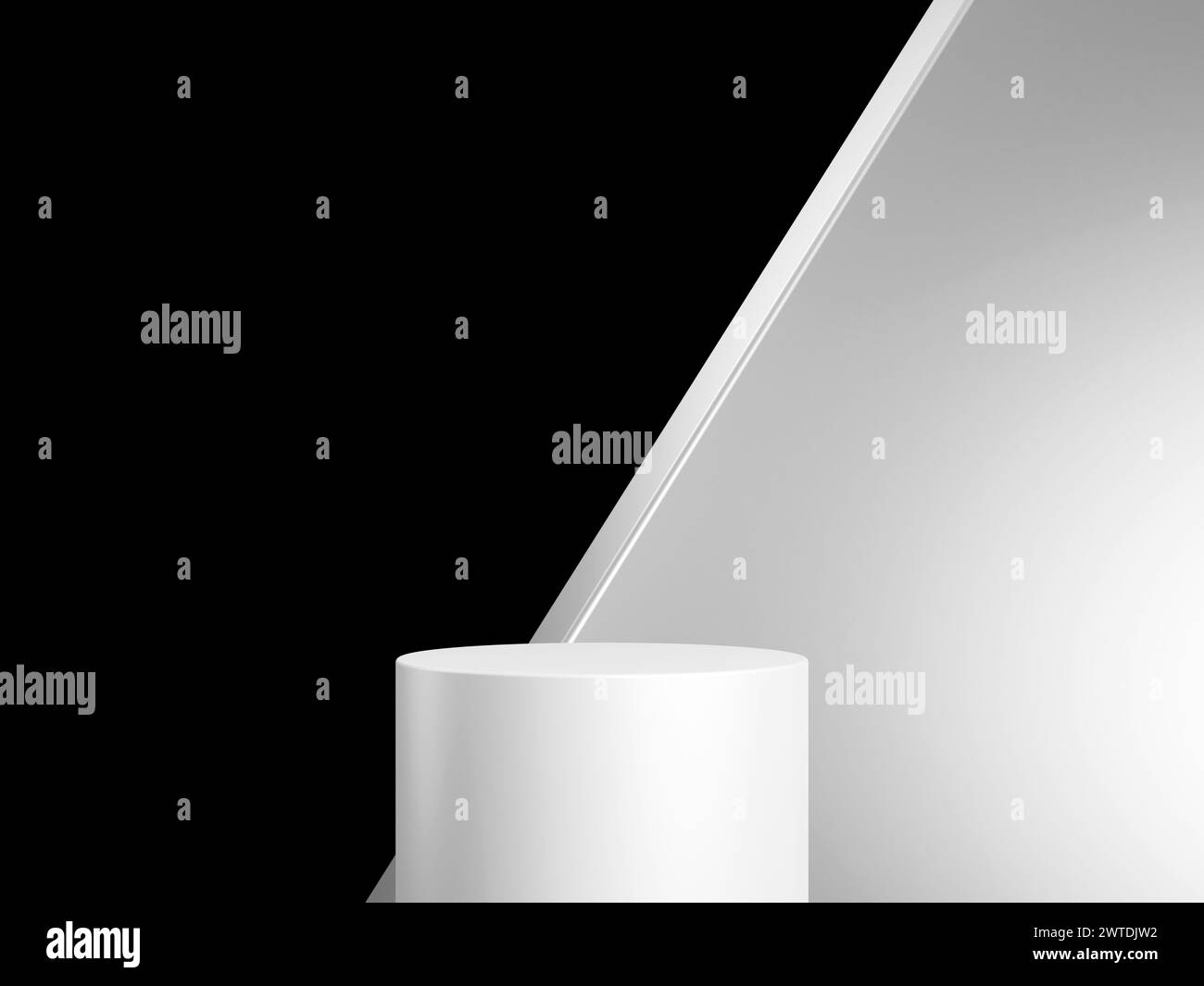Minimal background white podium and black background for product ...