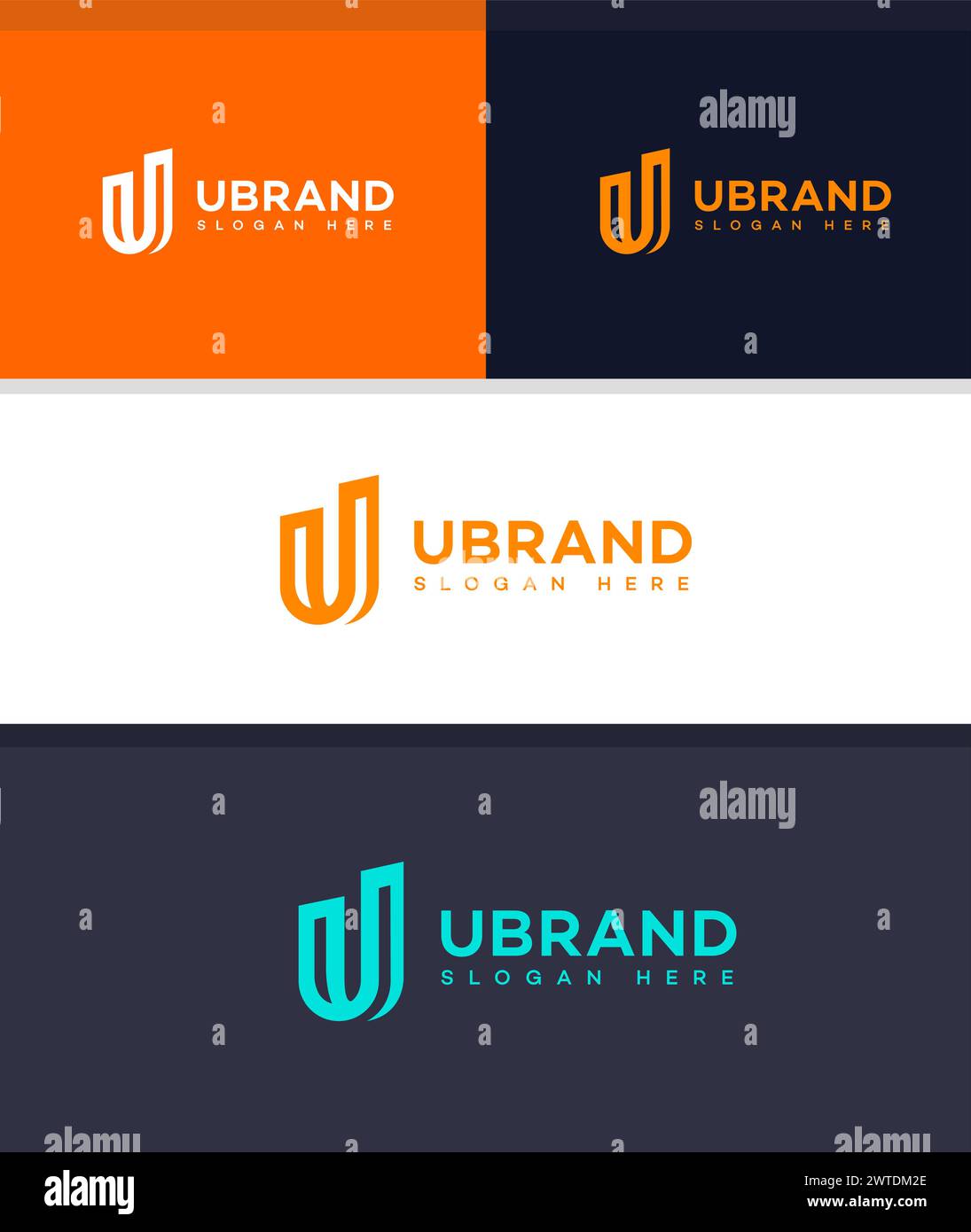 U Letter Logo Icon Brand Identity Sign U Letter Symbol Template Stock