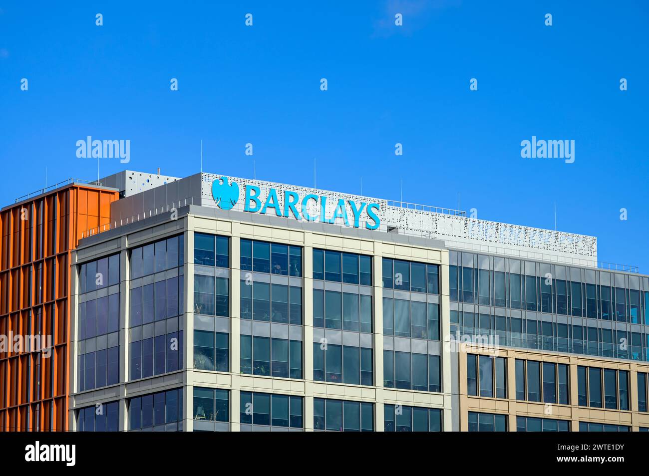 Barclays Bank Glasgow Campus headquarters, formerly Buchanan Wharf, Tradeston, Glasgow, Scotland, UK, Europe Stock Photo