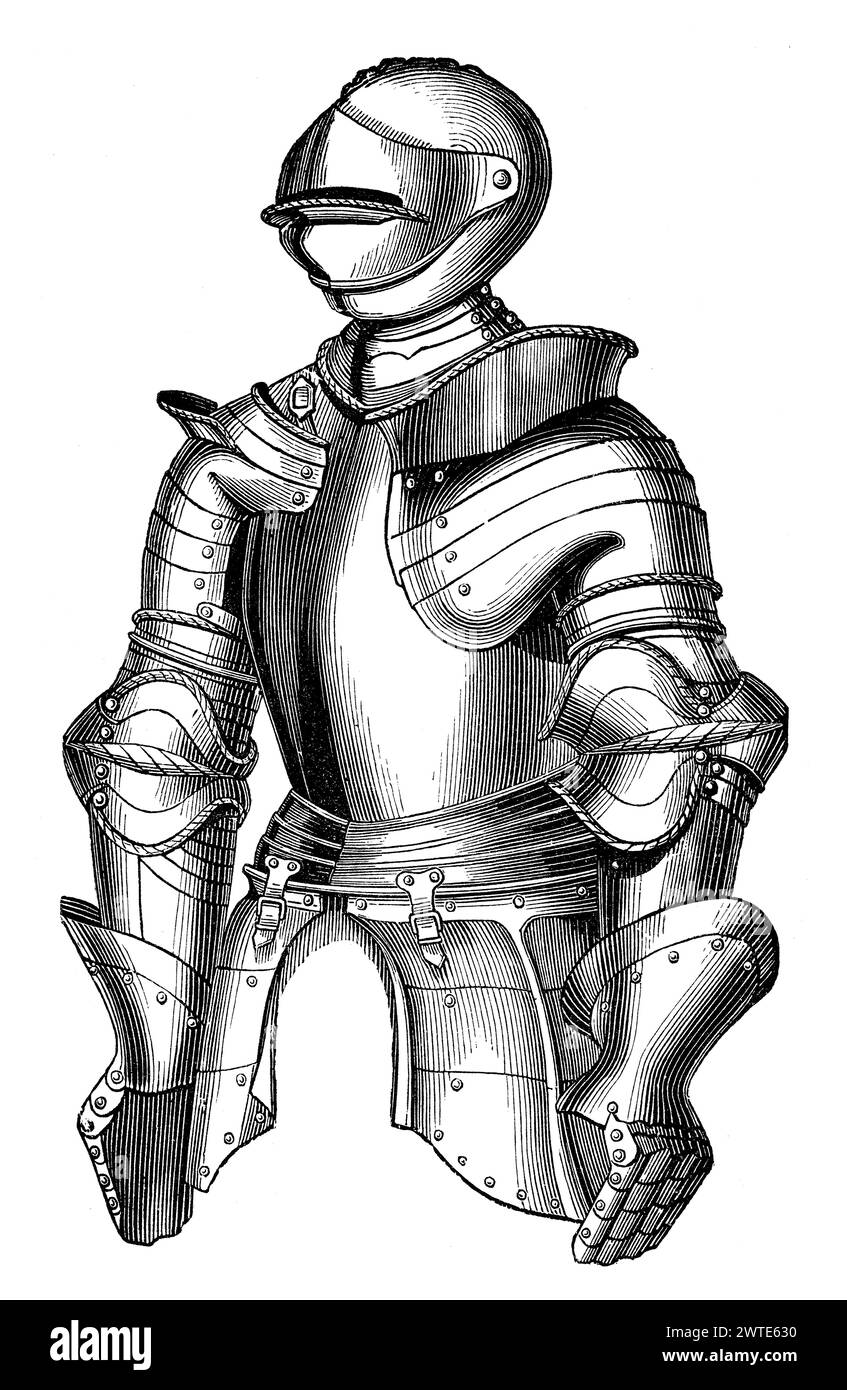 Medieval armour, 15th century Stock Photo