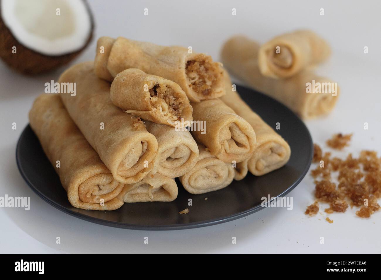 Coconut jaggery pancake roll hires stock photography and images Alamy