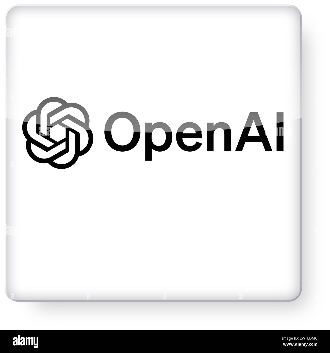 OpenAI logo as an app icon. Clipping path included Stock Photo - Alamy