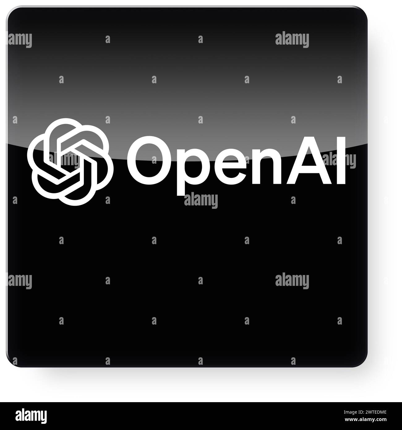 OpenAI logo as an app icon. Clipping path included Stock Photo - Alamy