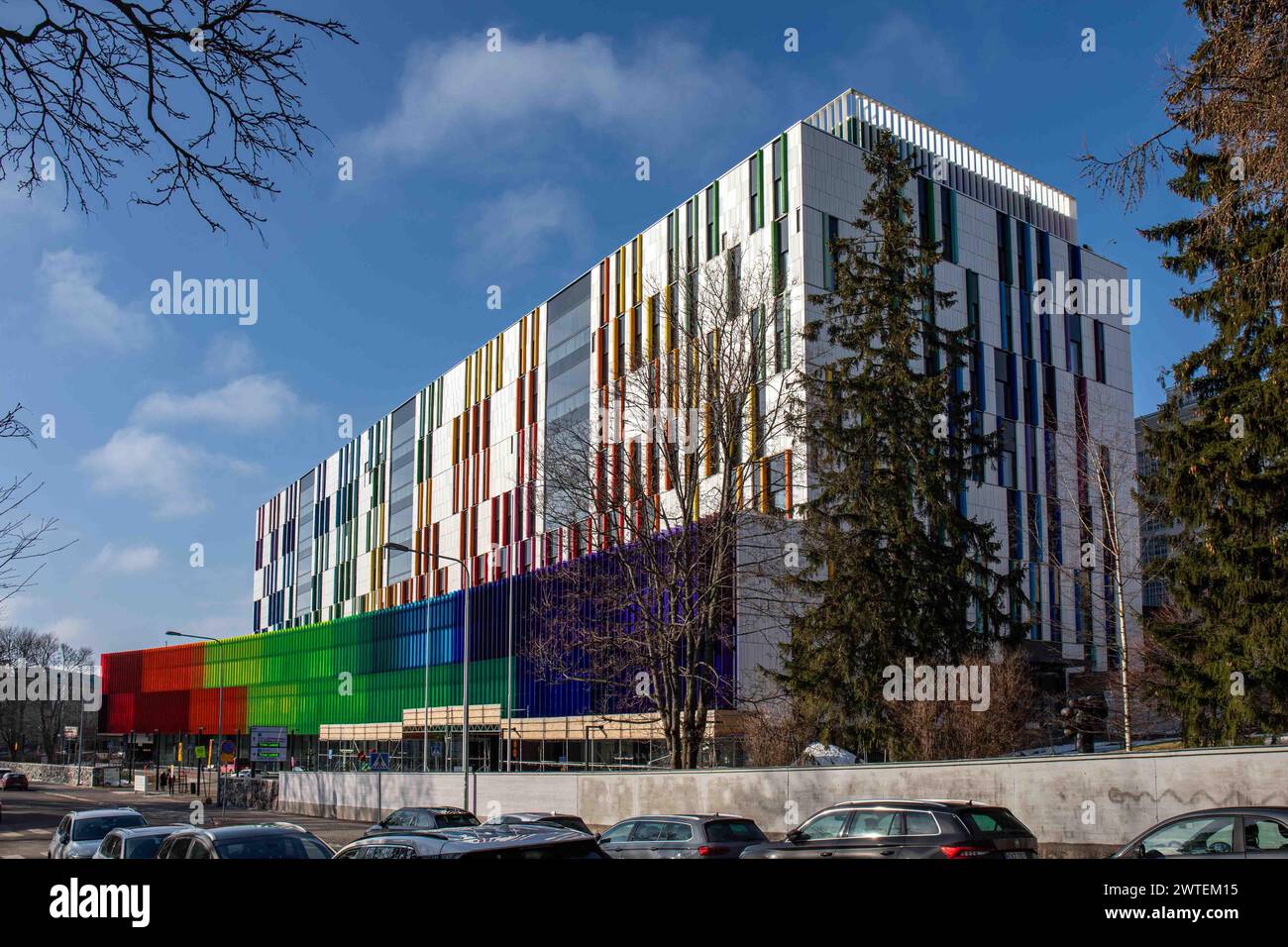 Uusi lastensairaal children's hospital on Meilahti district of Helsinki, Finland Stock Photo