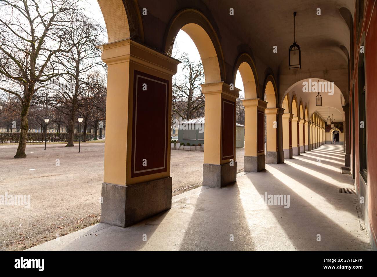 The Residenz in central Munich is the former royal palace of the Wittelsbach monarchs of Bavaria. The largest city palace in Germany. Stock Photo