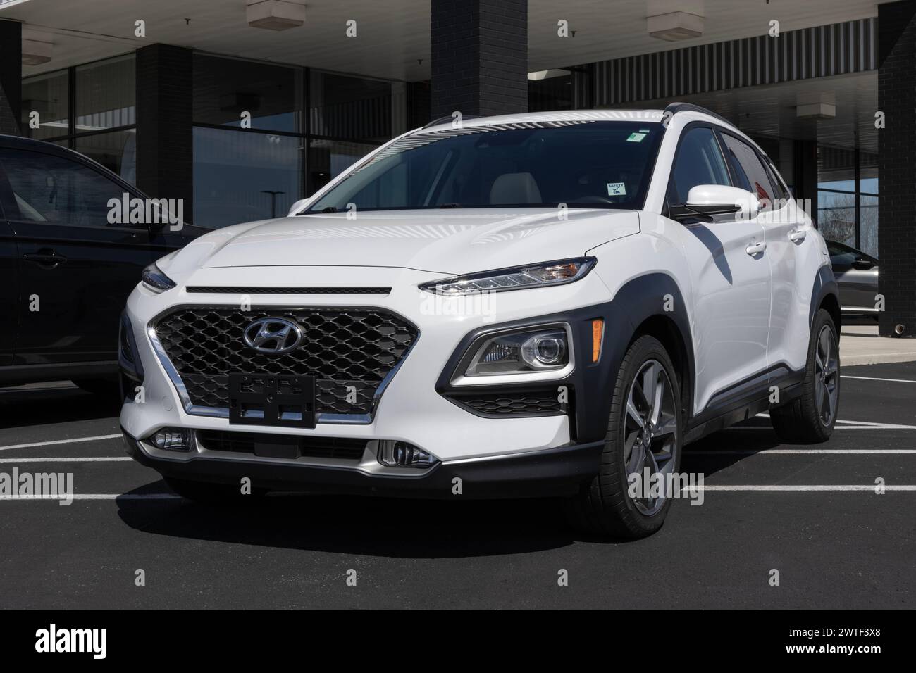Indianapolis - March 16, 2024: Used Hyundai Kona display at a ...