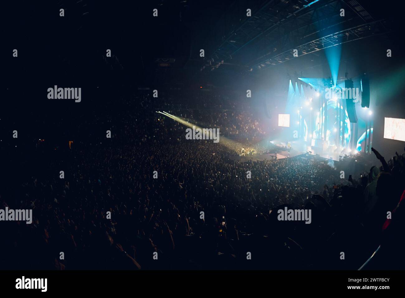 Milano, Italy. 15th Mar, 2024. CLUB DOGO MEDIOLANUM FORUM MILANO15 MARZO 2023 during Club Dogo - Forum Assago Milano, Live Music Show in Milano, Italy, March 15 2024 Credit: Independent Photo Agency/Alamy Live News Stock Photo