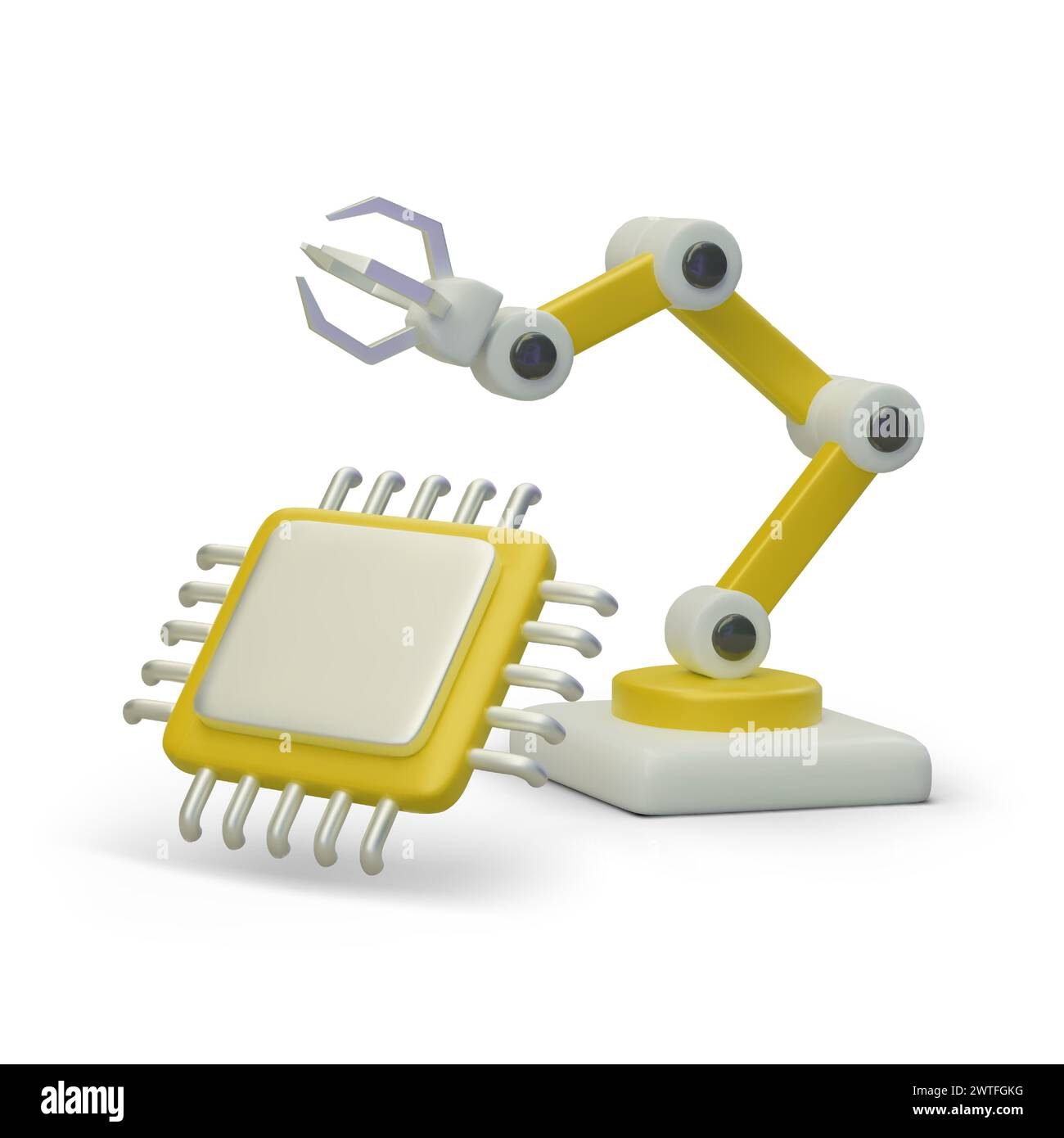 Programmable hand manipulator, main processor. Robotics, production ...