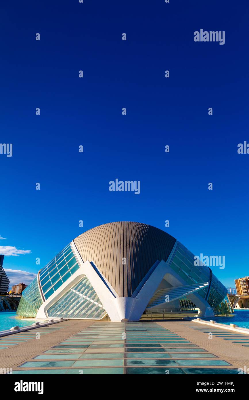 Hemisfèric IMAX cinema in the City of Arts and Sciences, Valencia, Spain Stock Photo