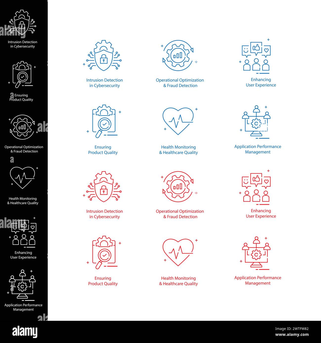AI Anomaly Detection Vector Symbol Pack Identifying Data Irregularities ...